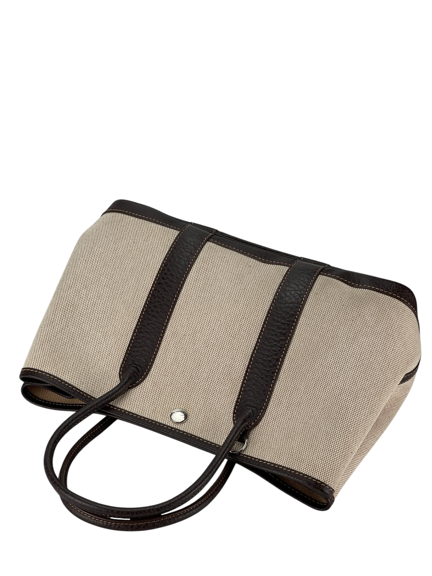 HERMES - Garden Party 30 Beige Buffle Skipper Toile 