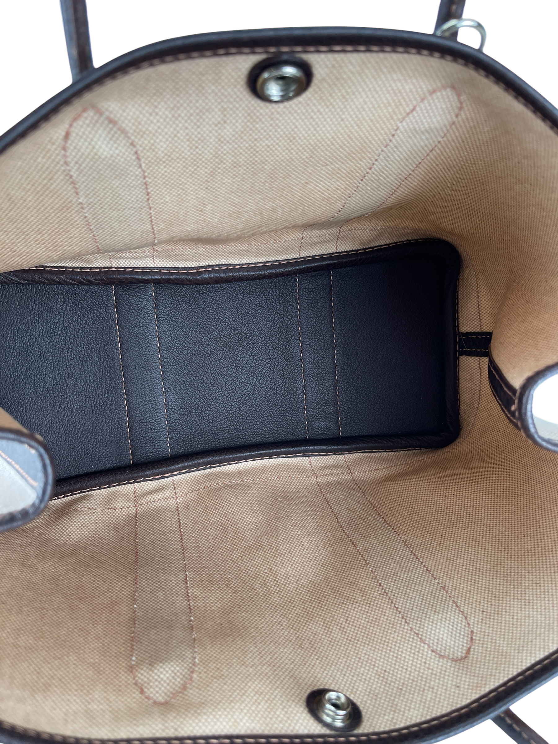 HERMES - Garden Party 30 Beige Buffle Skipper Toile 