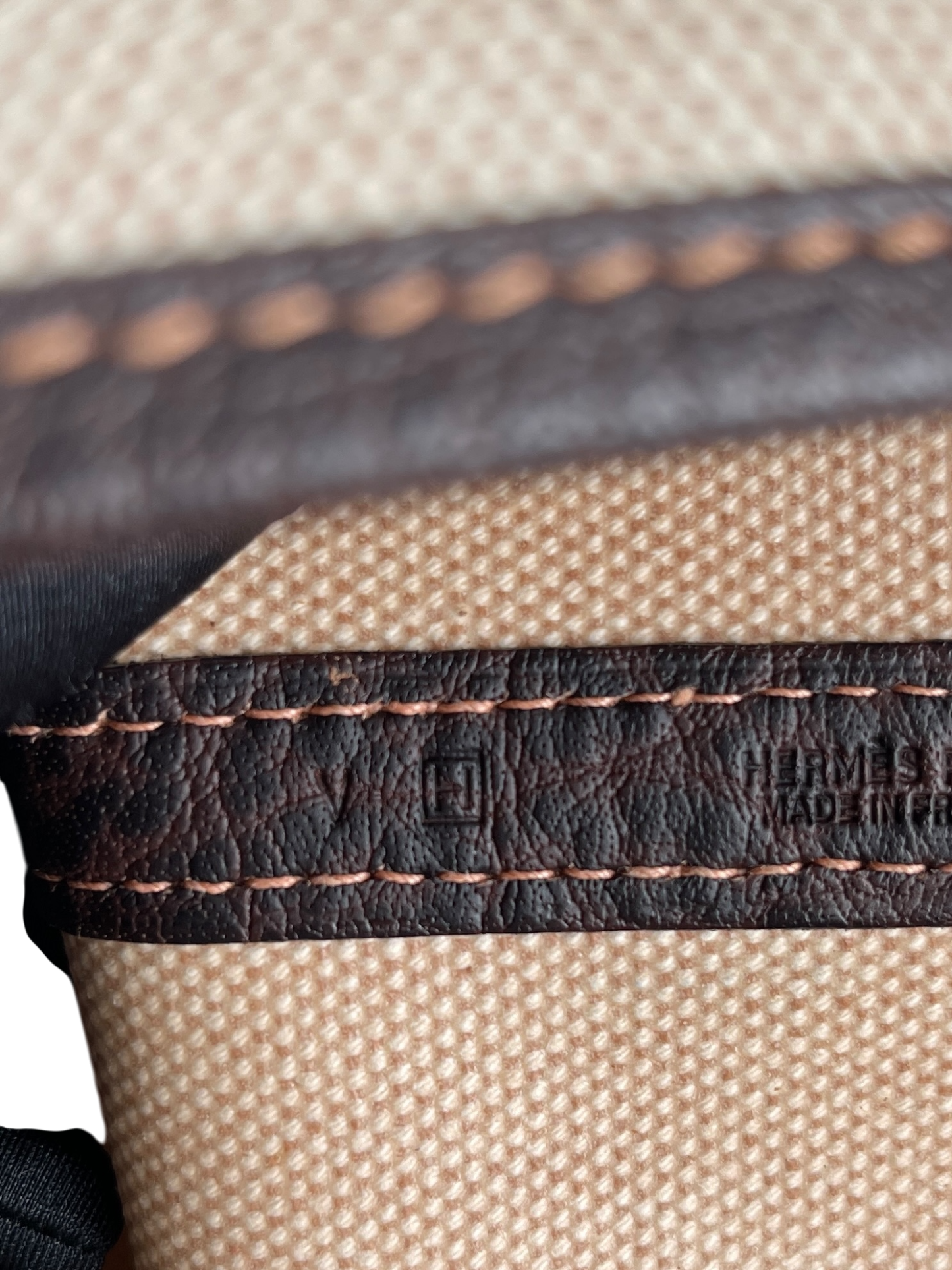 HERMES - Garden Party 30 Beige Buffle Skipper Toile 