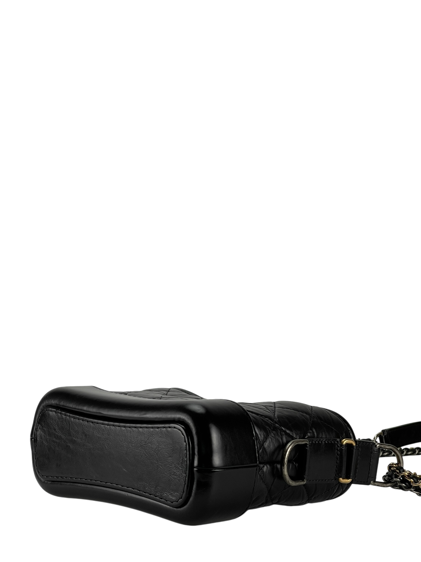 CHANEL - Black Calfskin Gabrielle Cross body Bag