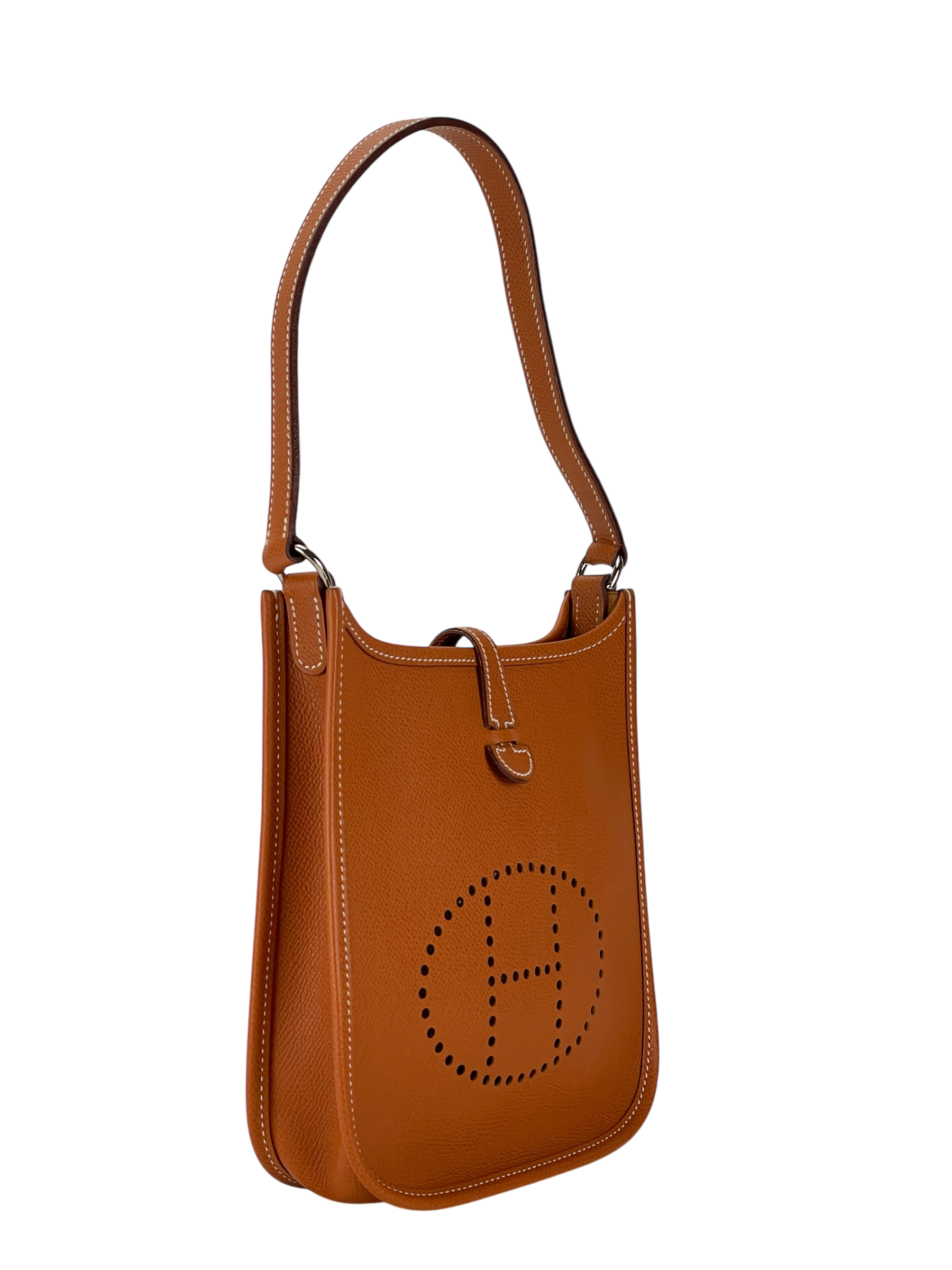 HERMES - Evelyne TPM Evelyne 16 Orange Clemence Gold Hardware