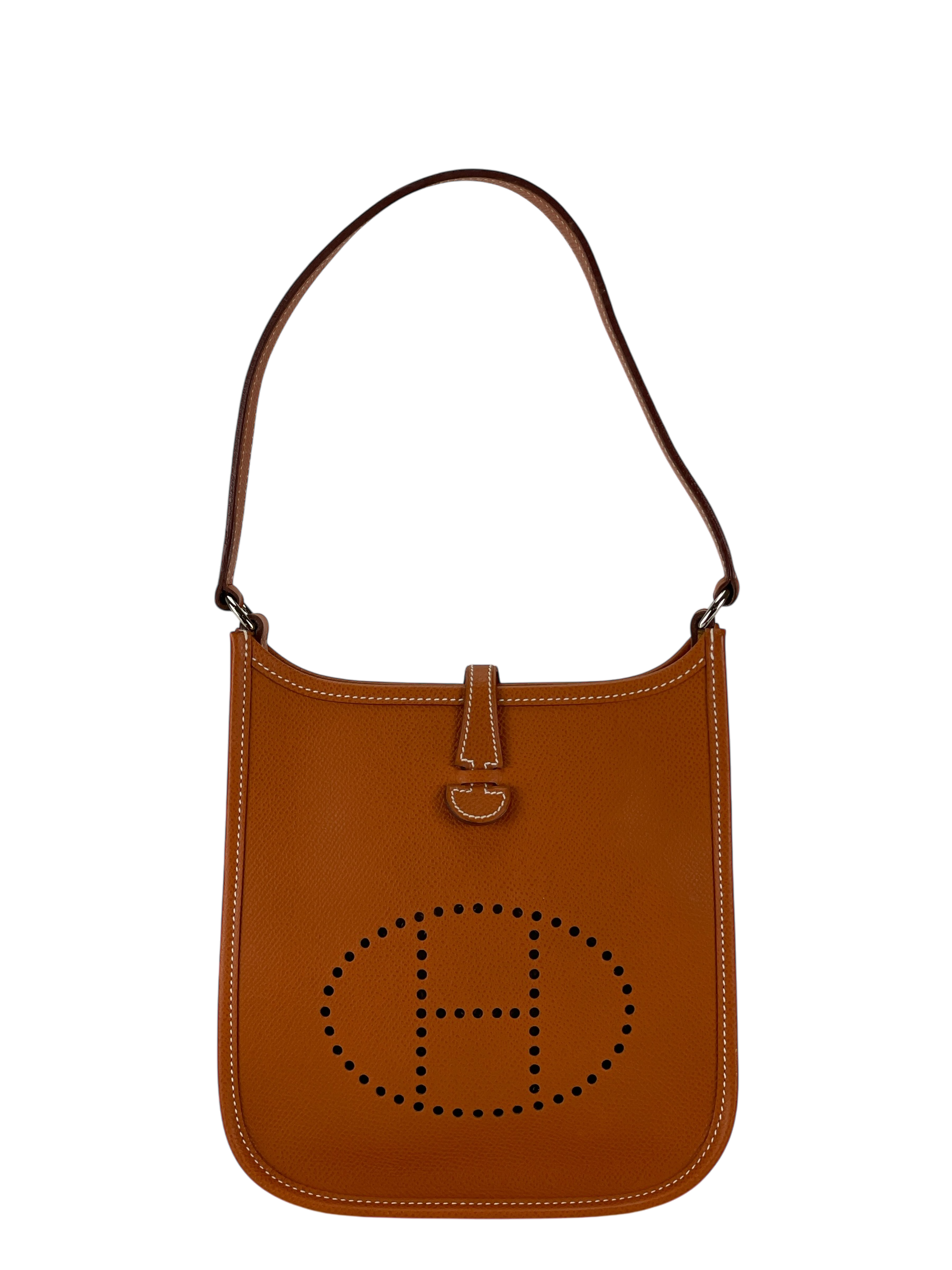 HERMES - Evelyne TPM Evelyne 16 Orange Clemence Gold Hardware