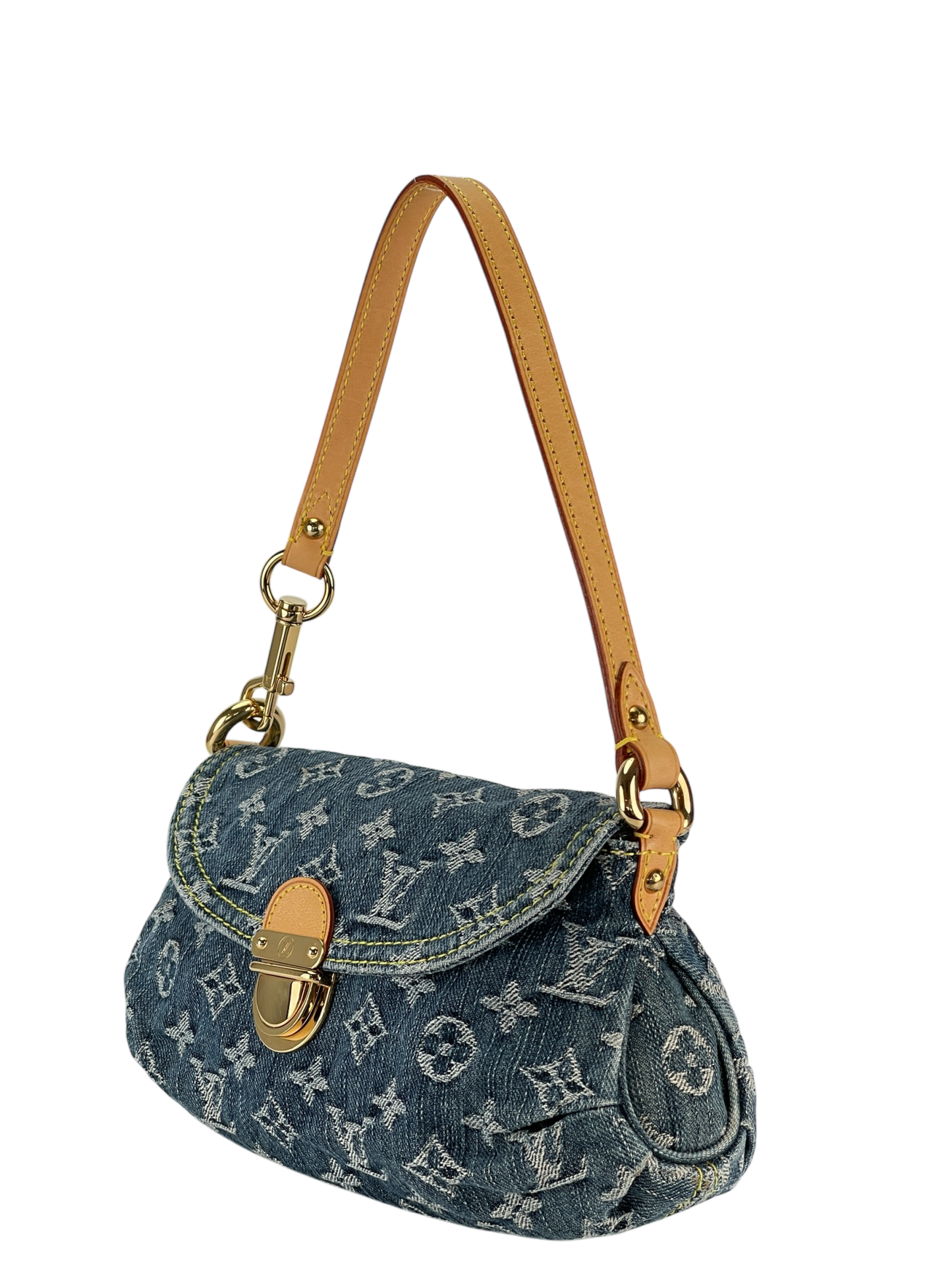 LOUIS VUITTON - Mini Pleaty Blue Monogram Denim