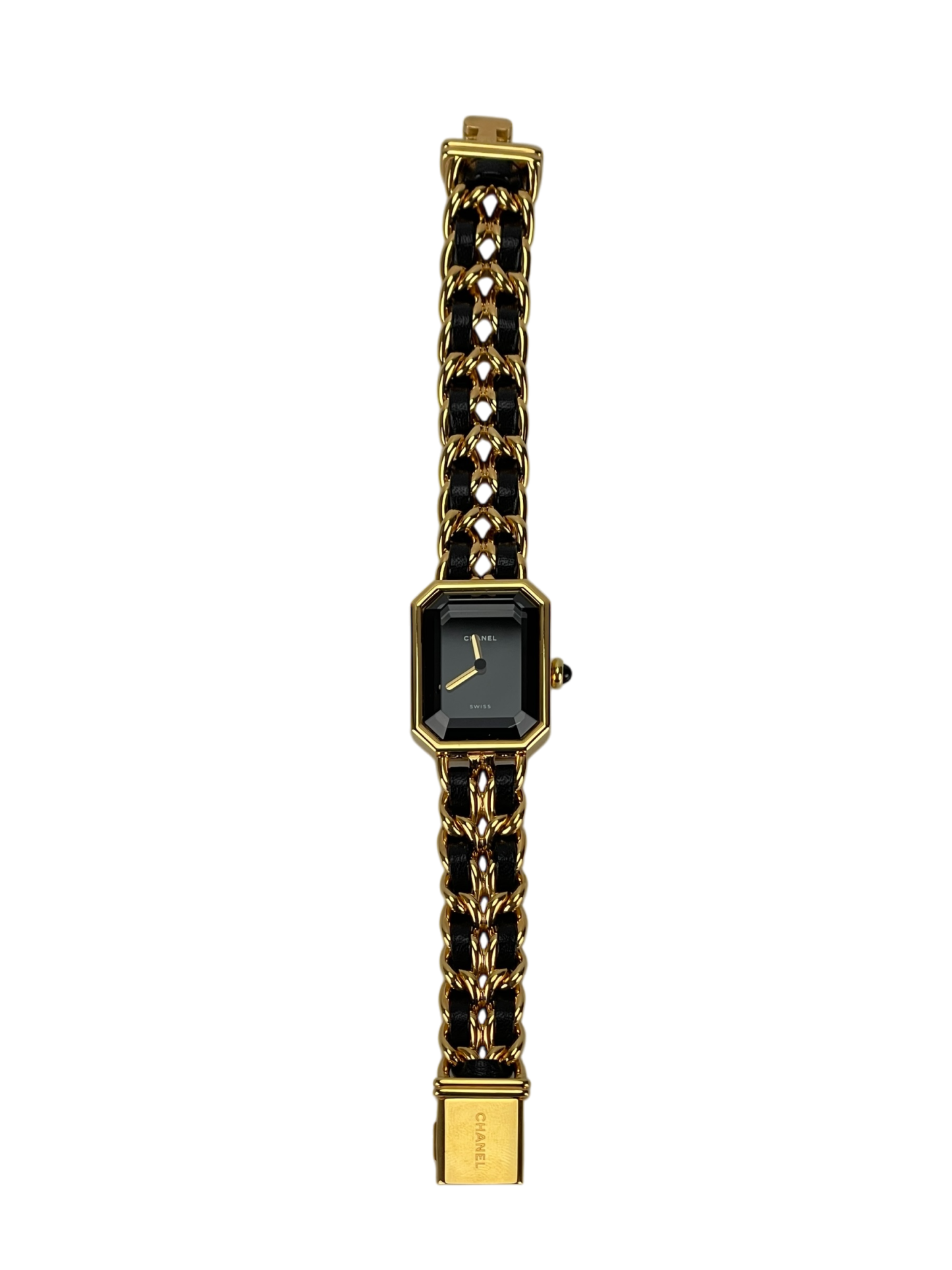 CHANEL - Black Plated Leather Premiere Watch