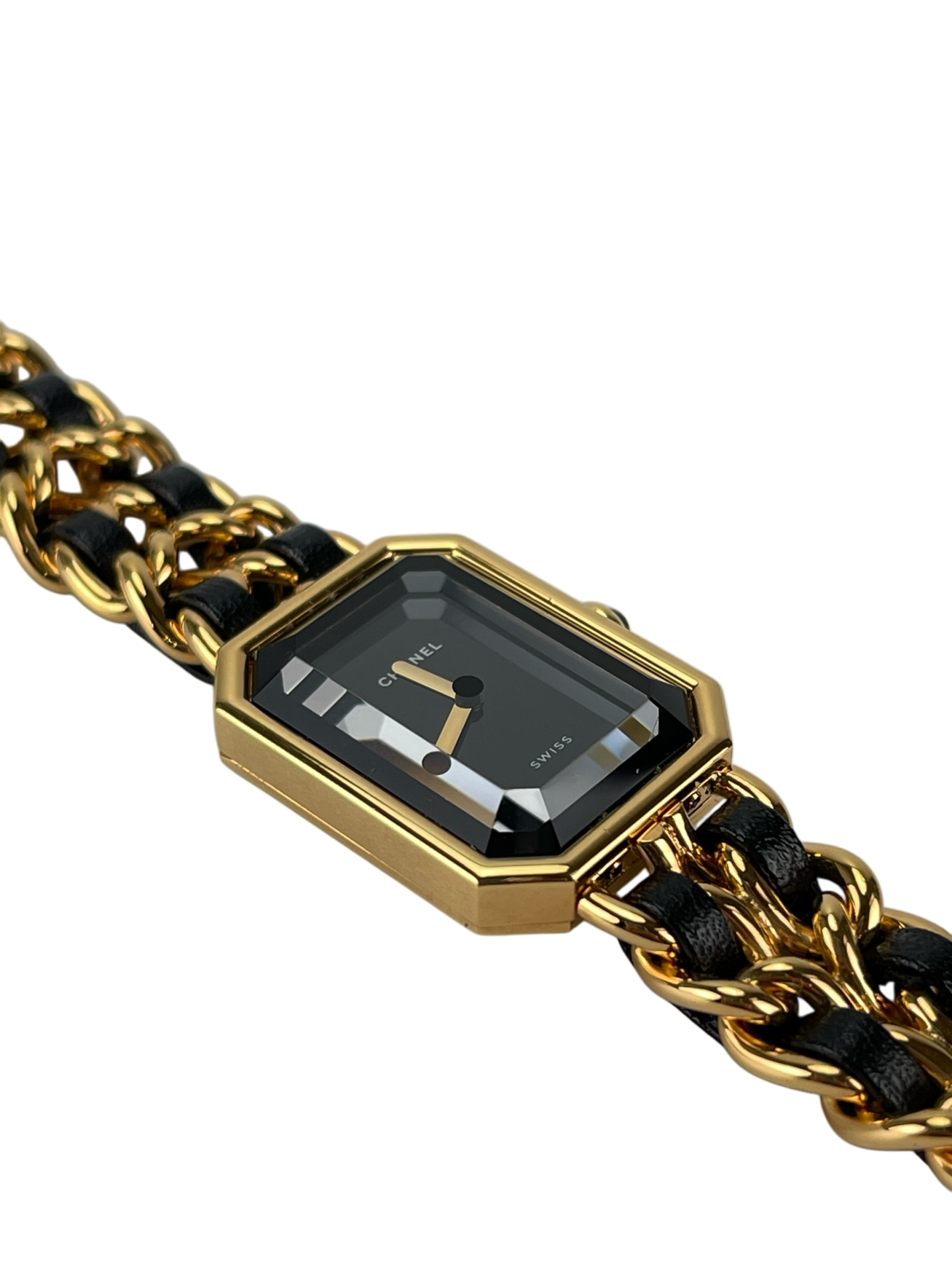 CHANEL - Black Plated Leather Premiere Watch