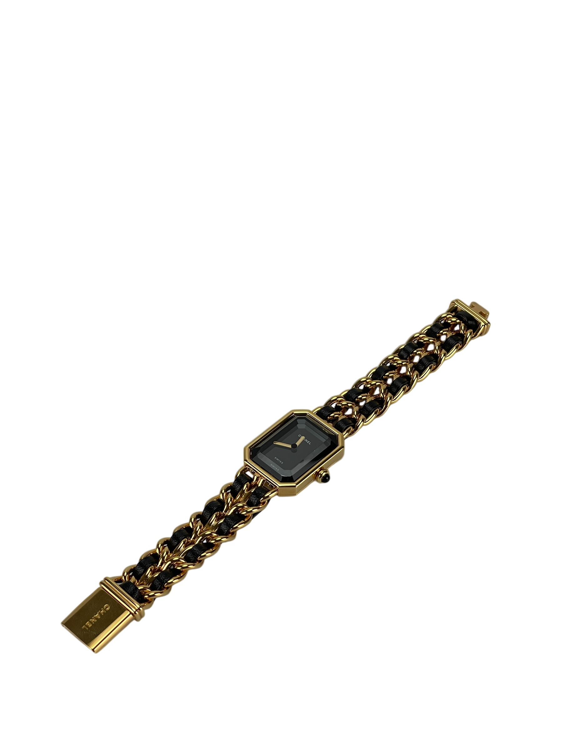 CHANEL - Black Plated Leather Premiere Watch