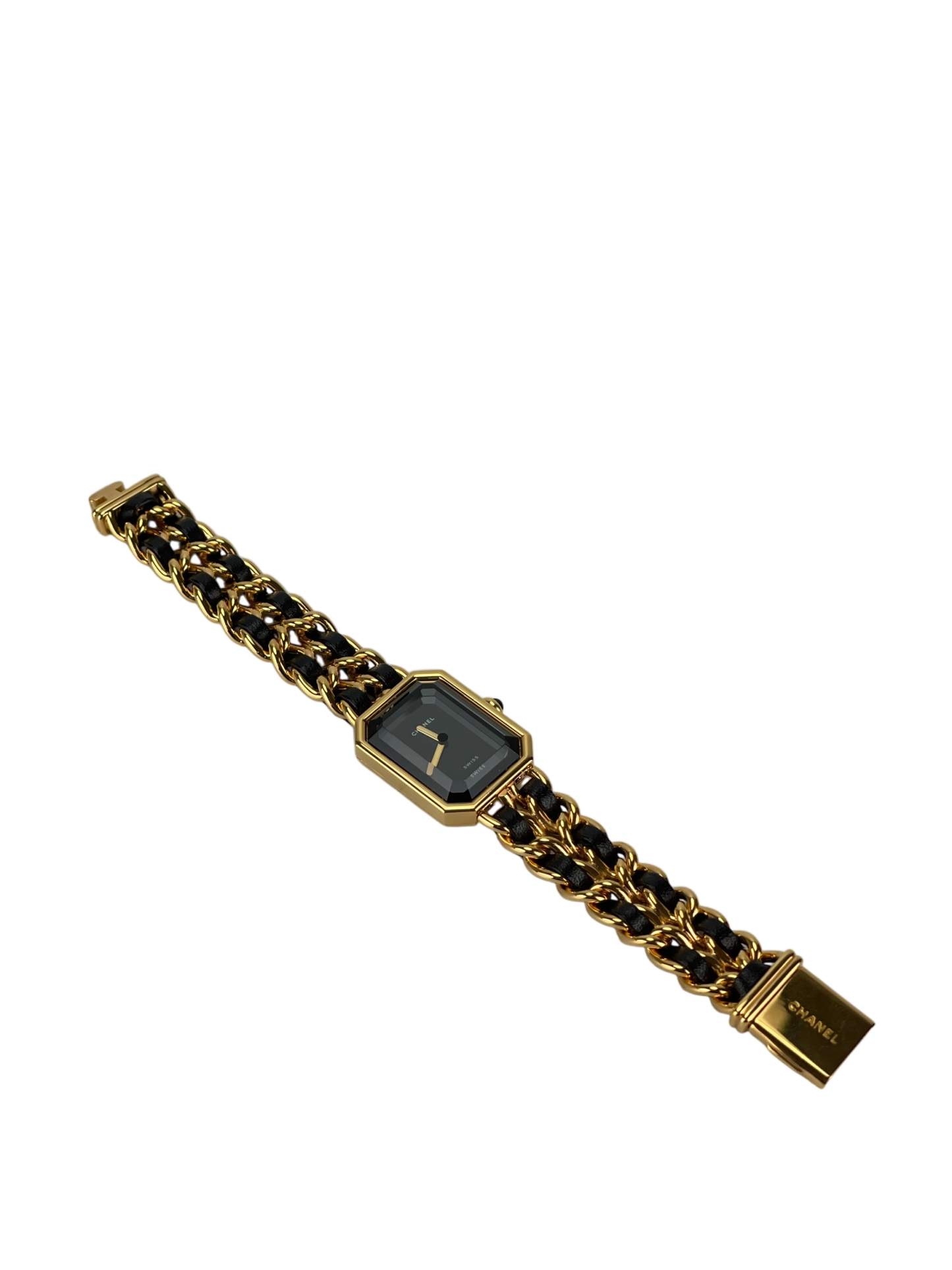 CHANEL - Black Plated Leather Premiere Watch