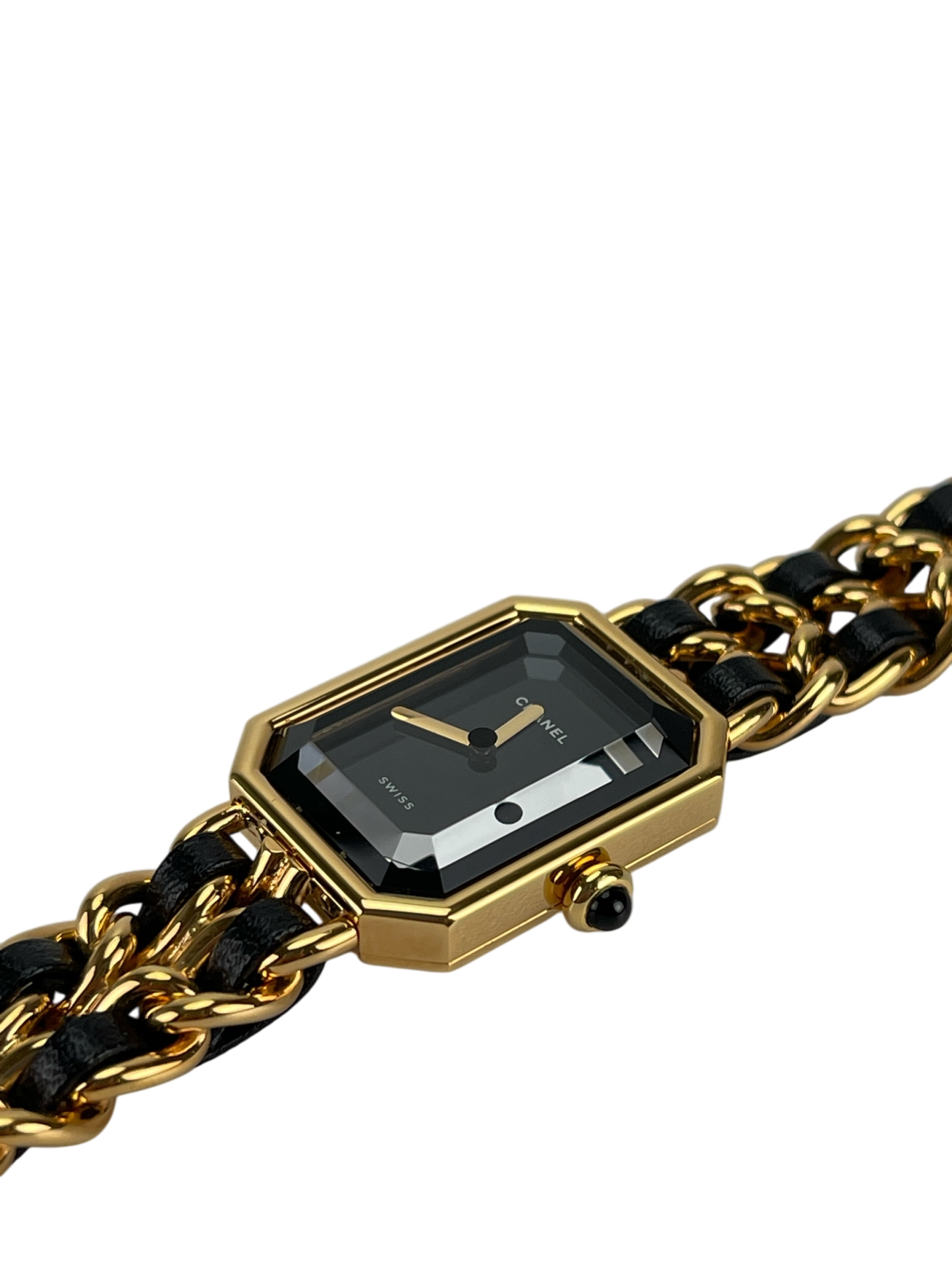 CHANEL - Black Plated Leather Premiere Watch
