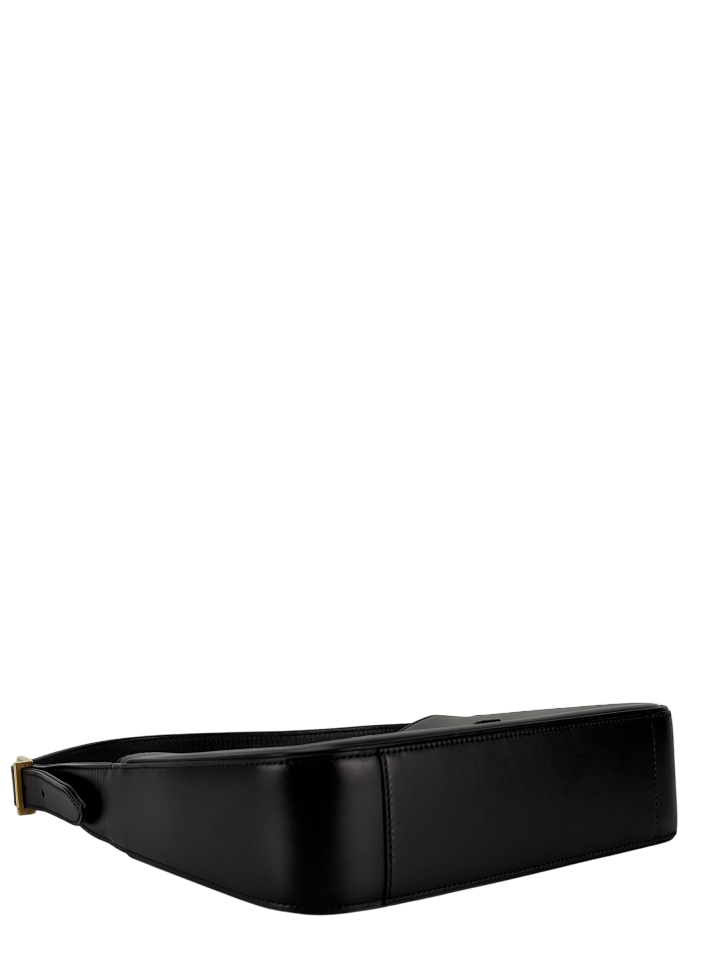 SAINT LAURENT - Black Calfskin Paris YSL Hobo Bag