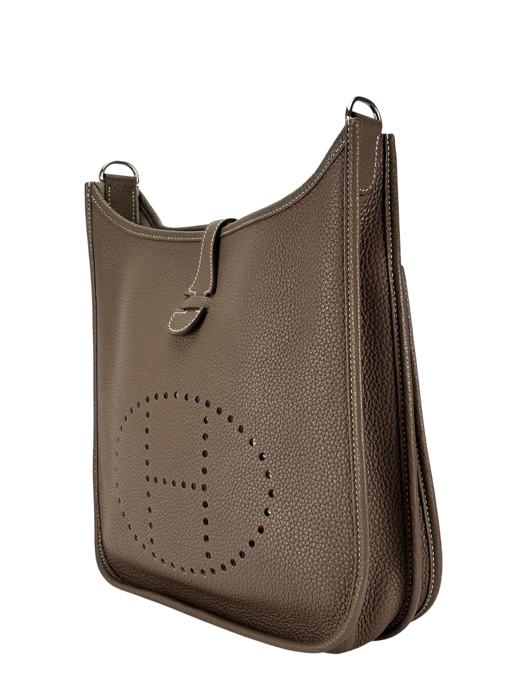 HERMES - Evelyne PM Evelyne 29 Etoupe Clemence Palladium Hardware