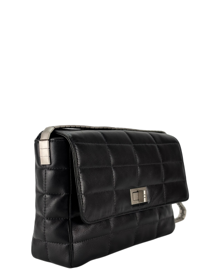 CHANEL - 2.55 Reissue Flap Black Lambskin Classic Handbag