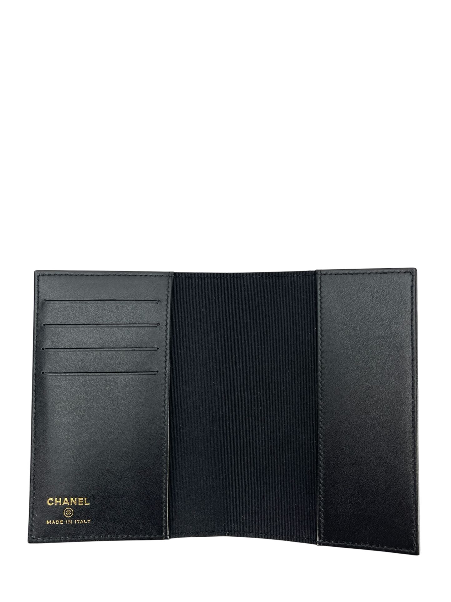 CHANEL - Black Caviar 25S Passport Bag