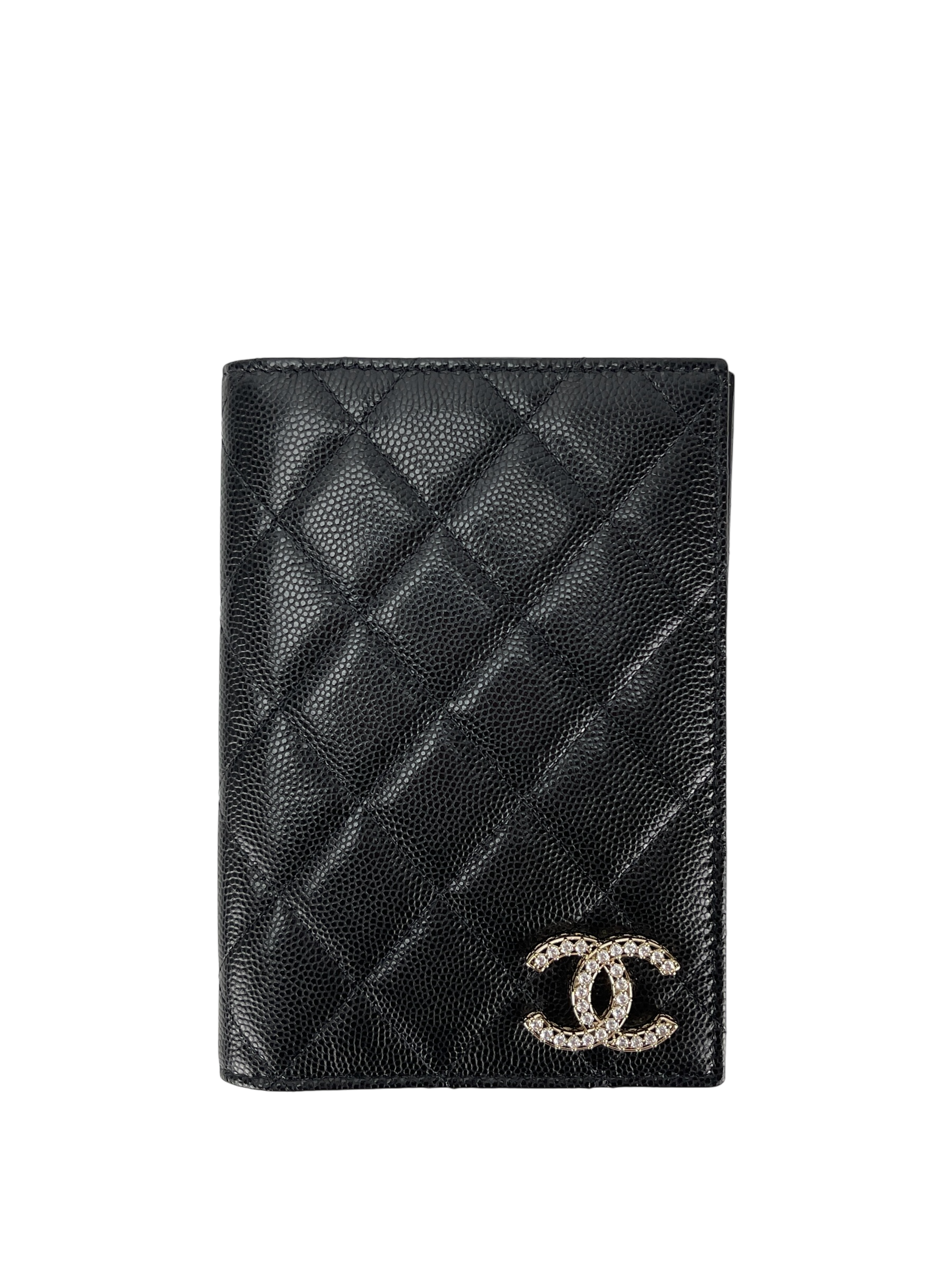 CHANEL - Black Caviar 25S Passport Bag
