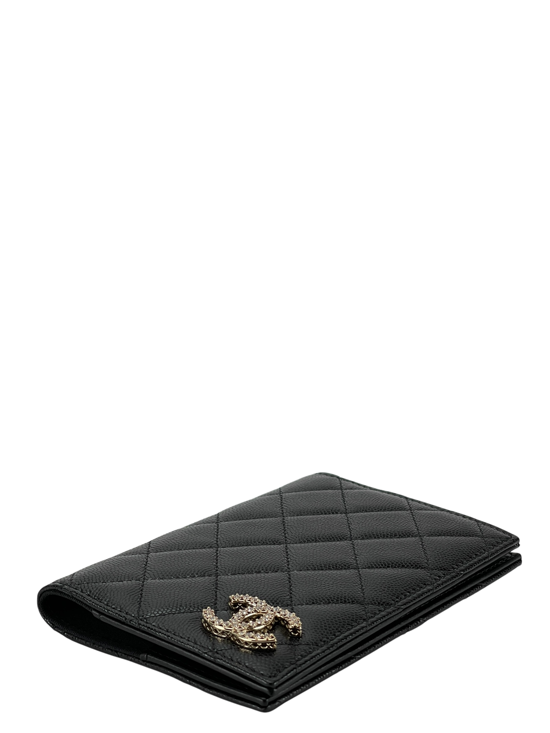 CHANEL - Black Caviar 25S Passport Bag