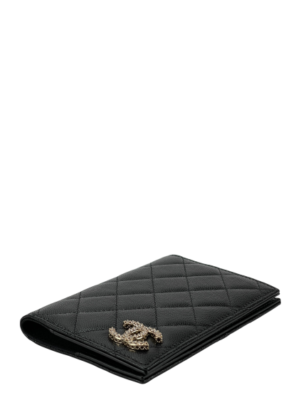 CHANEL - Black Caviar 25S Passport Bag