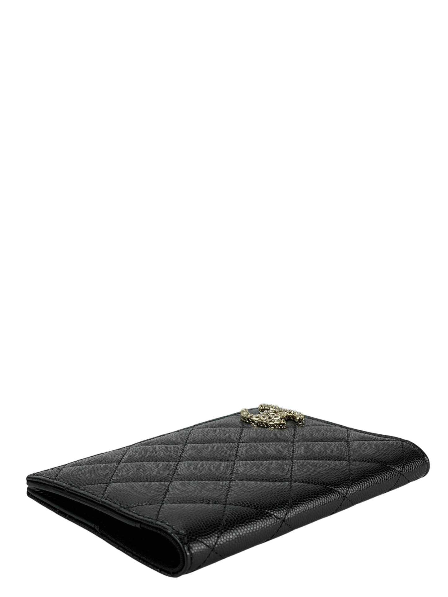 CHANEL - Black Caviar 25S Passport Bag