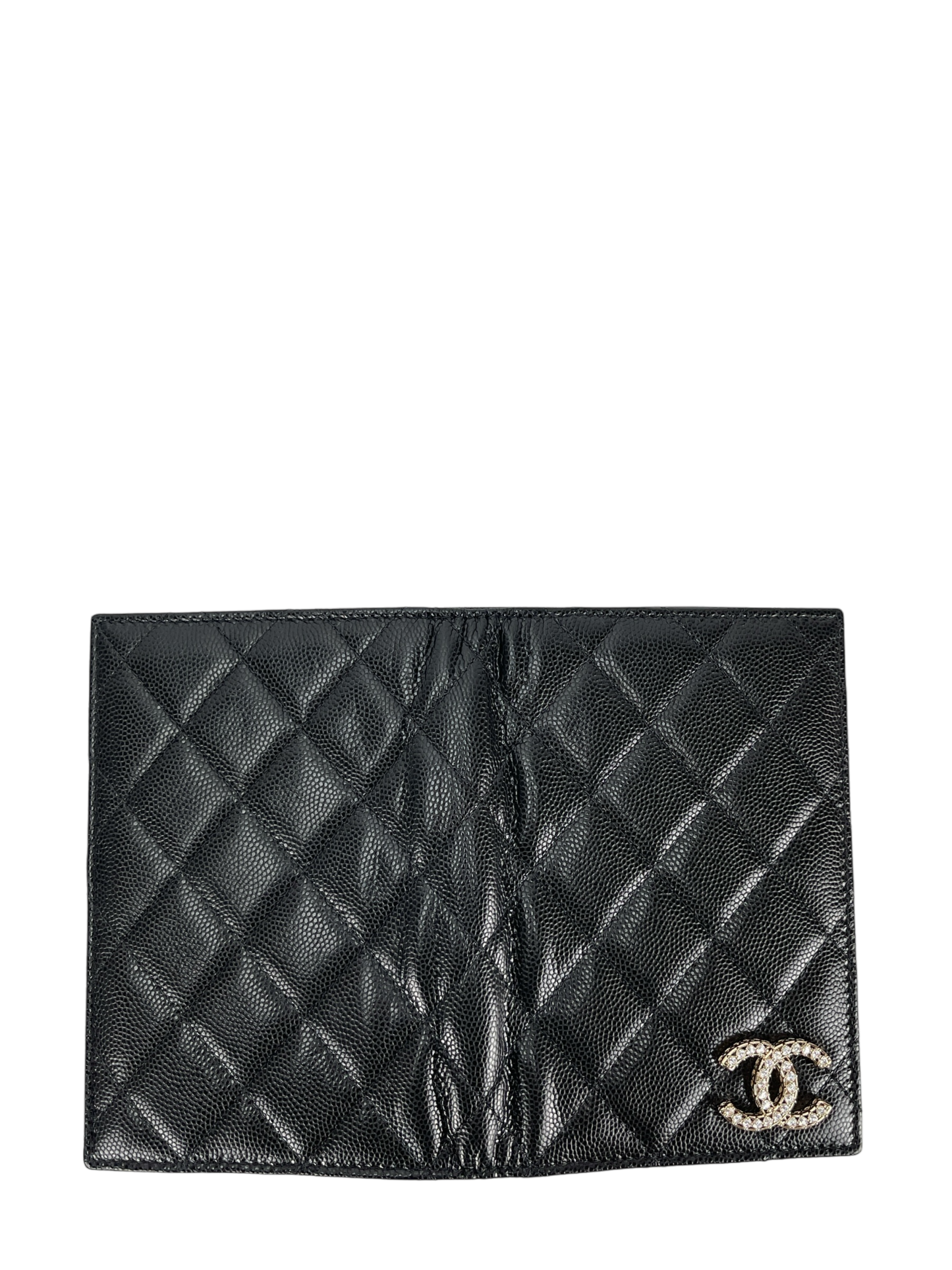 CHANEL - Black Caviar 25S Passport Bag