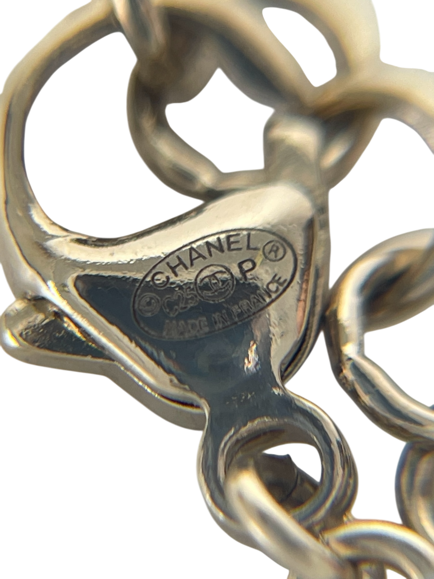 CHANEL - Gold Chain Heart Coco Mark Necklace 