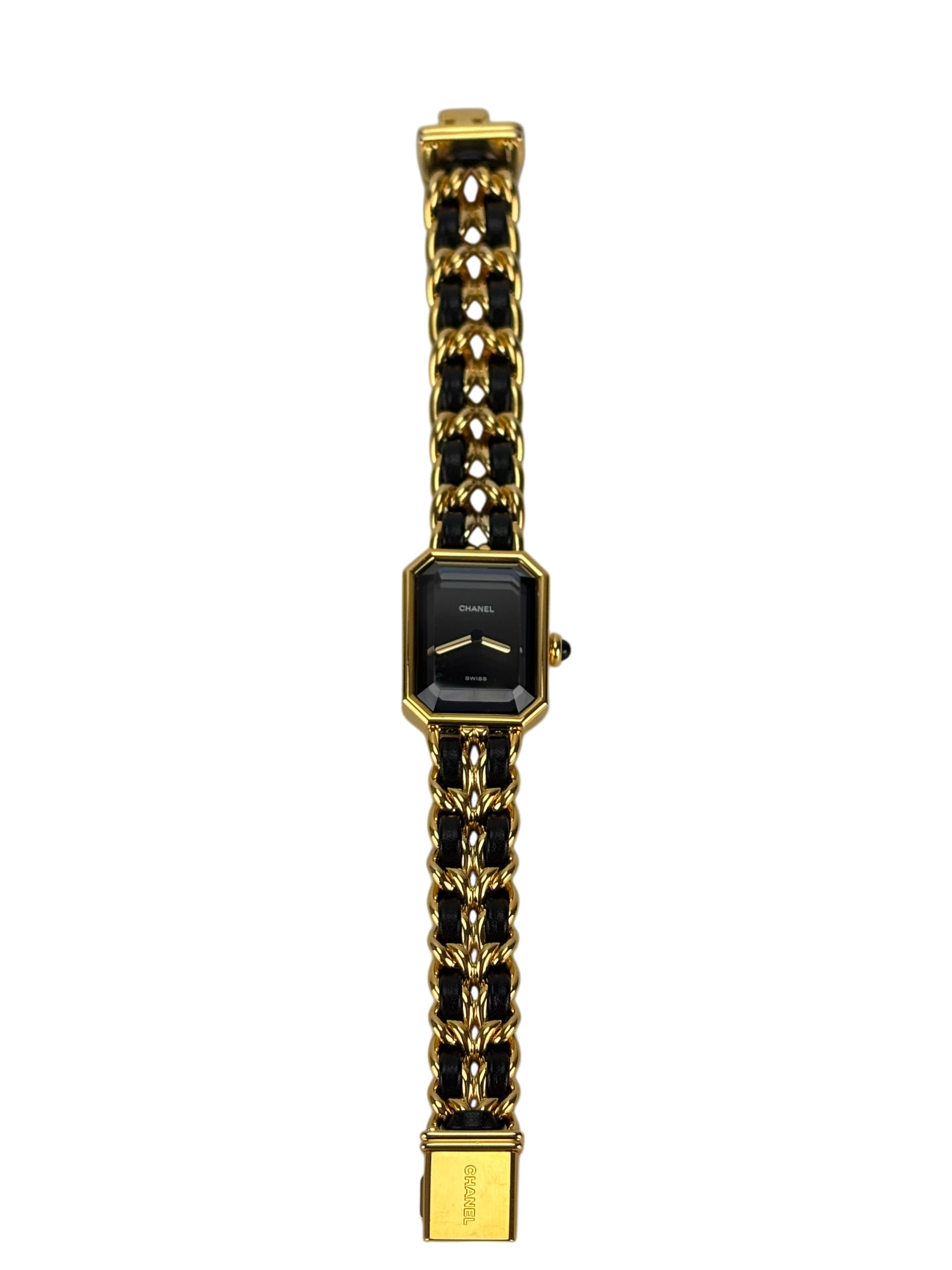 CHANEL - Black Plated Leather Premiere Watch