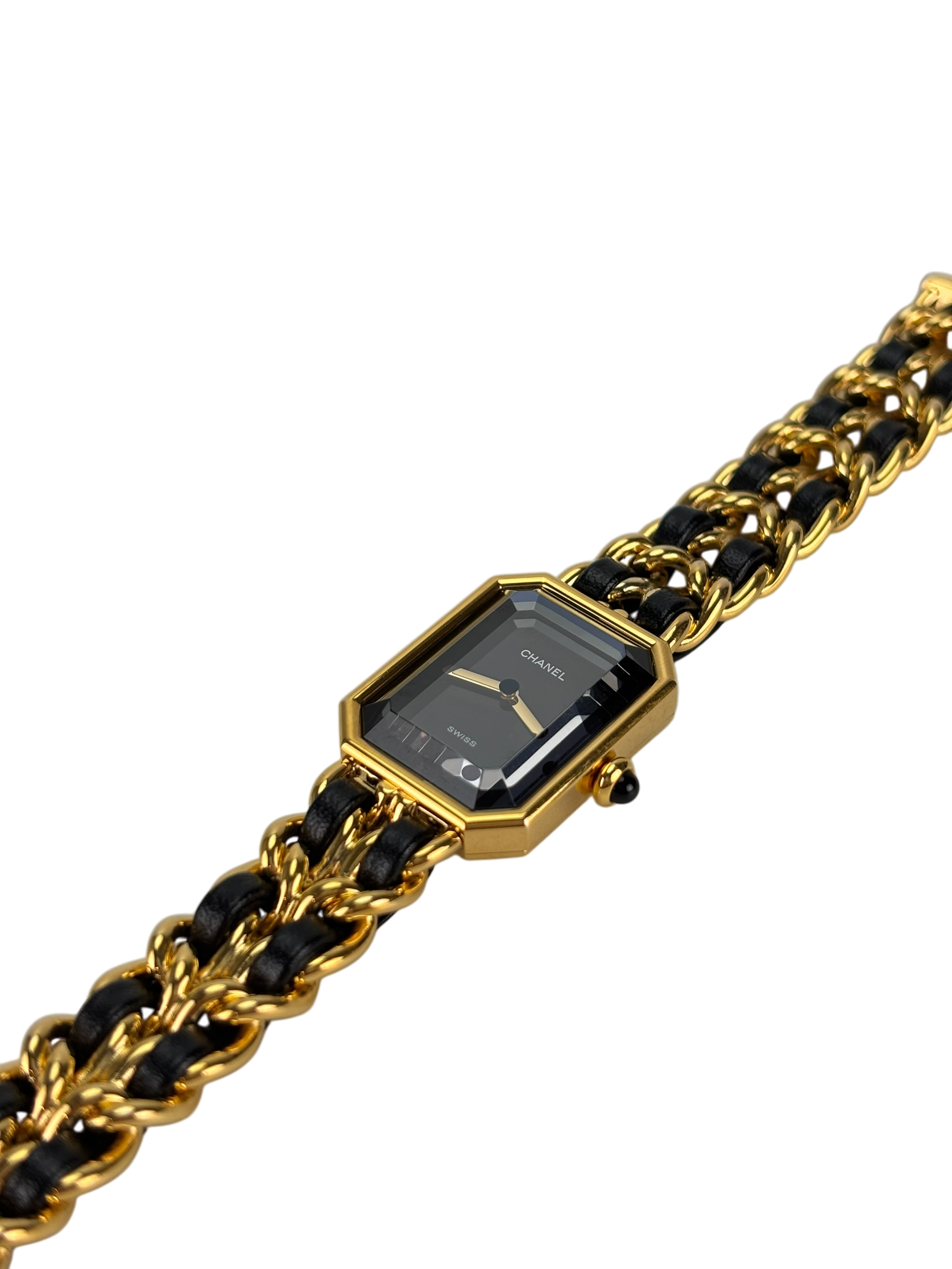 CHANEL - Black Plated Leather Premiere Watch