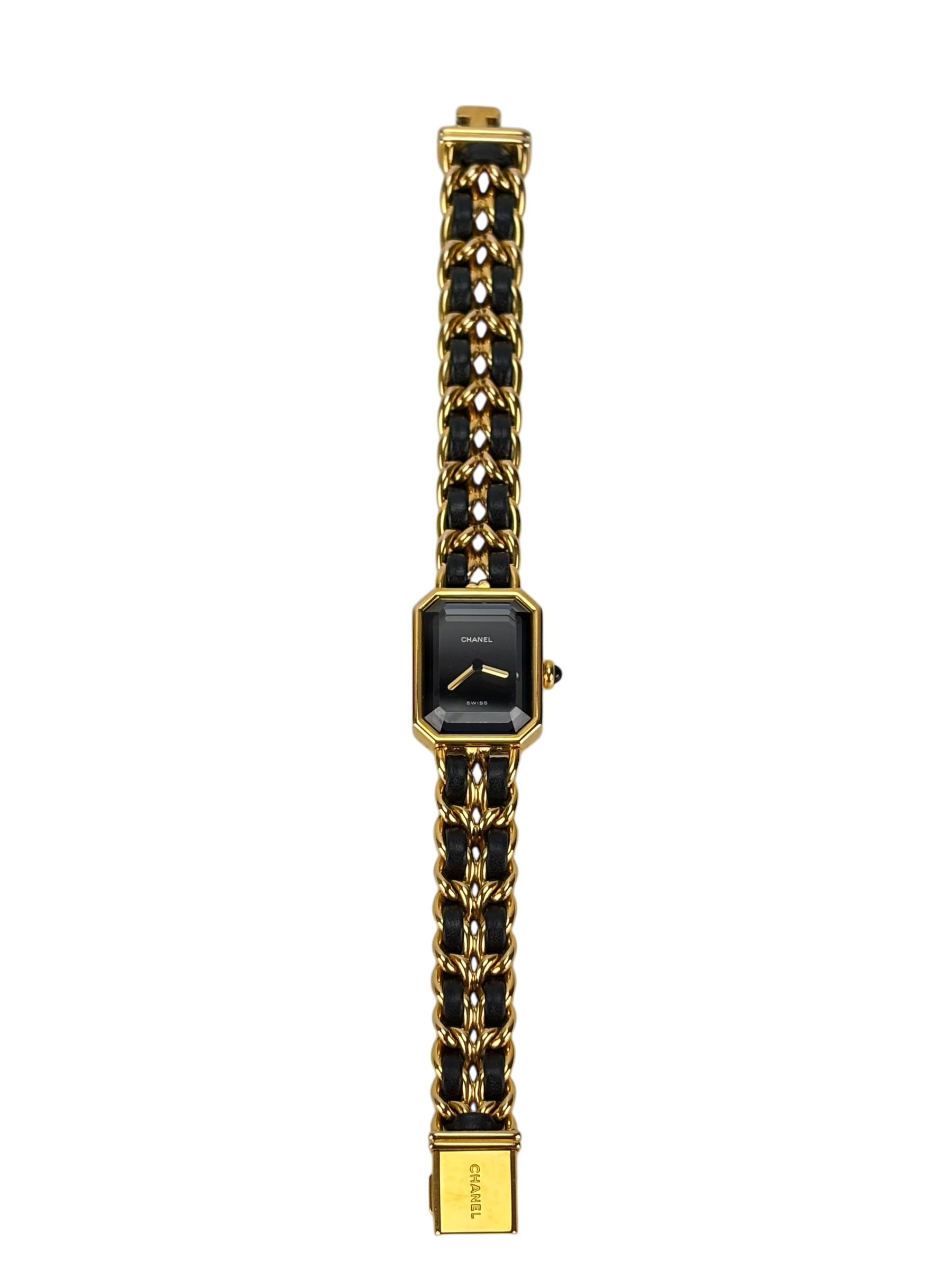 CHANEL - Black Plated Leather Premiere Watch