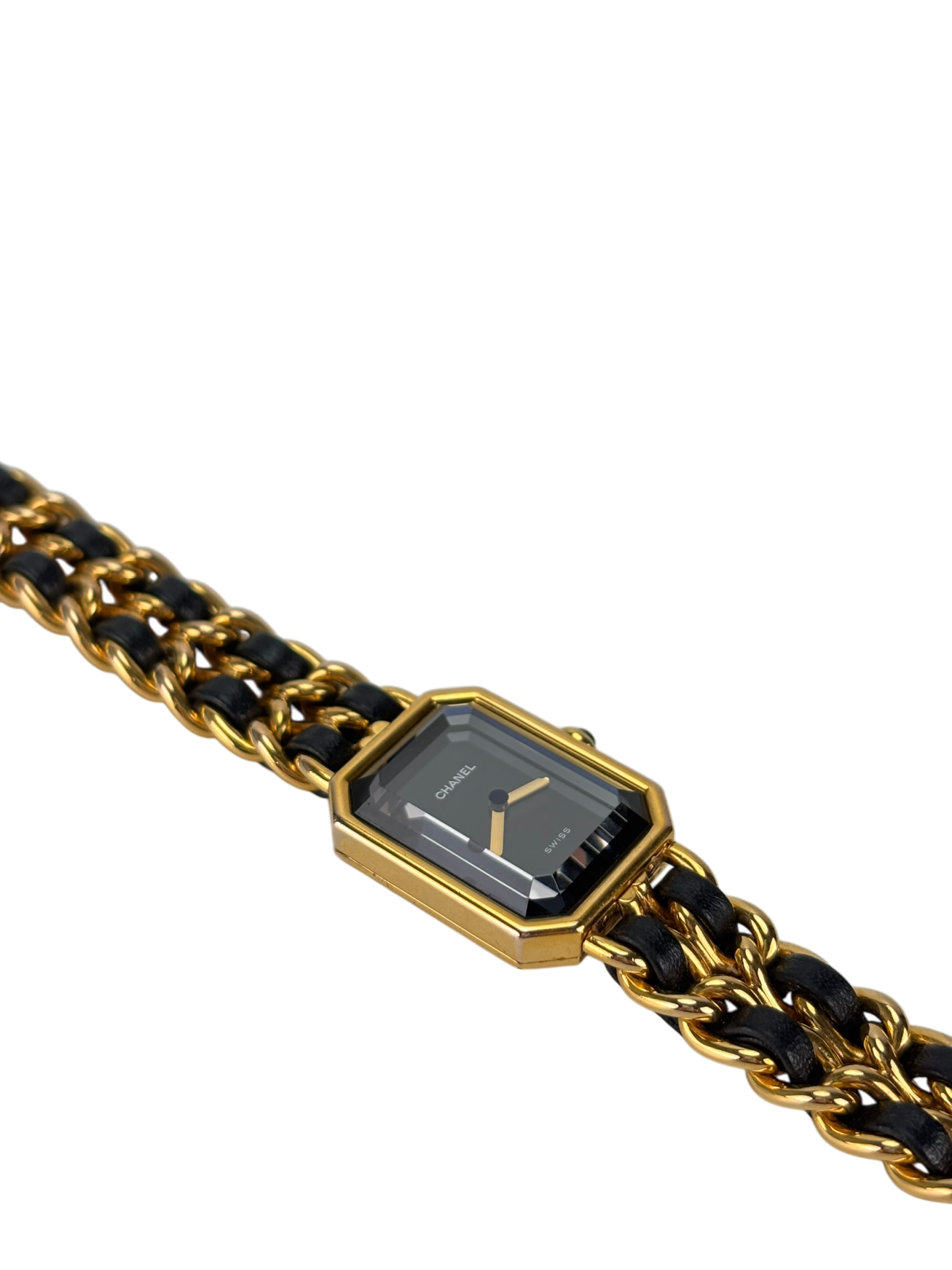 CHANEL - Black Plated Leather Premiere Watch