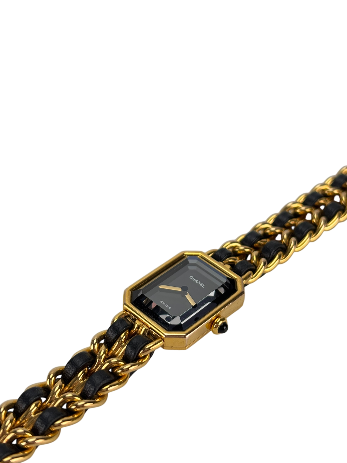 CHANEL - Black Plated Leather Premiere Watch