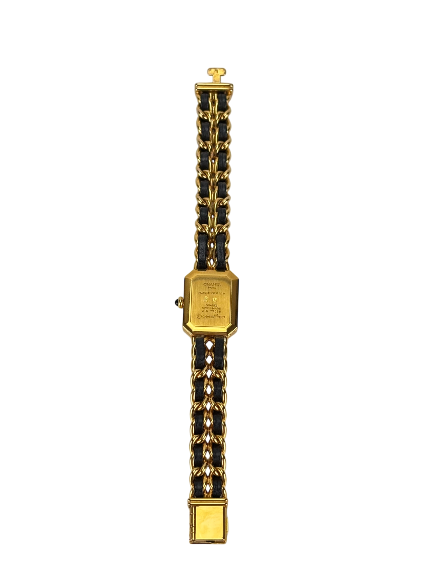 CHANEL - Black Plated Leather Premiere Watch