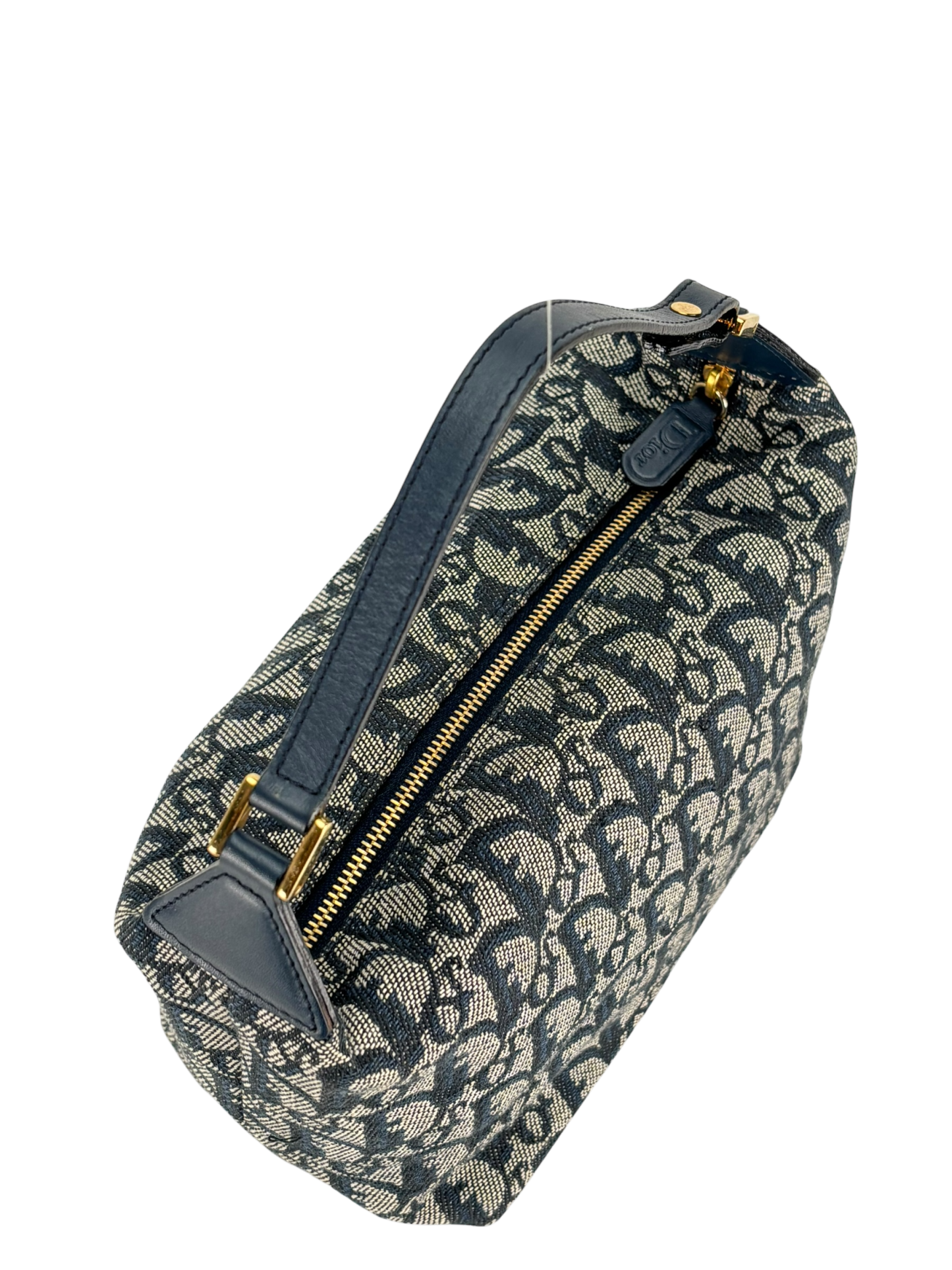 CHRISTIAN DIOR - Canvas Blue Trotter Pouch Accessory Handbag
