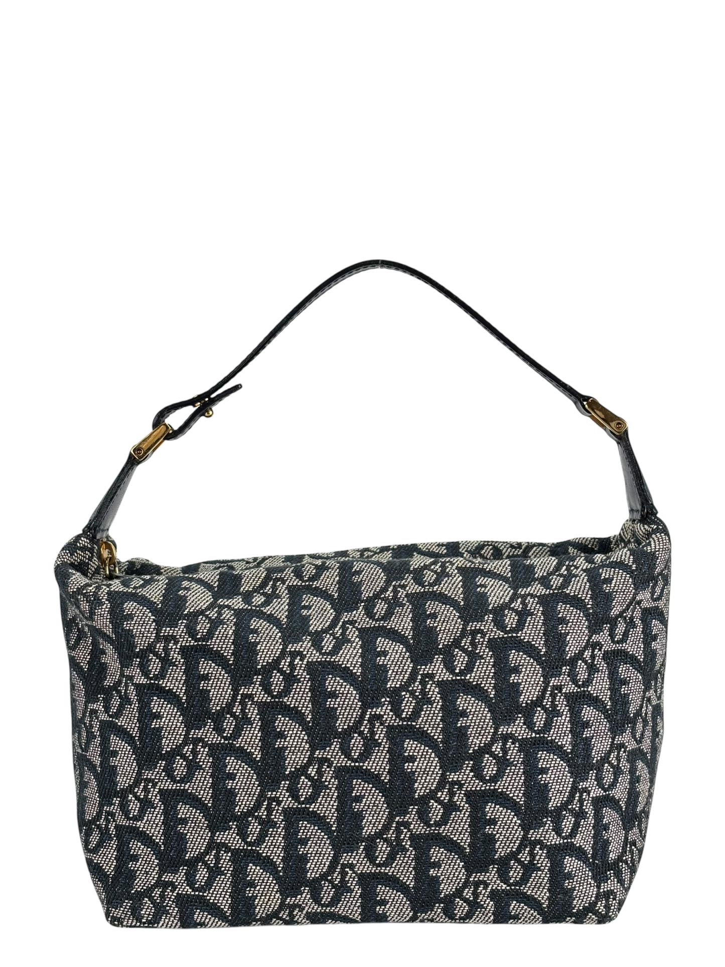 CHRISTIAN DIOR - Canvas Blue Trotter Pouch Accessory Handbag