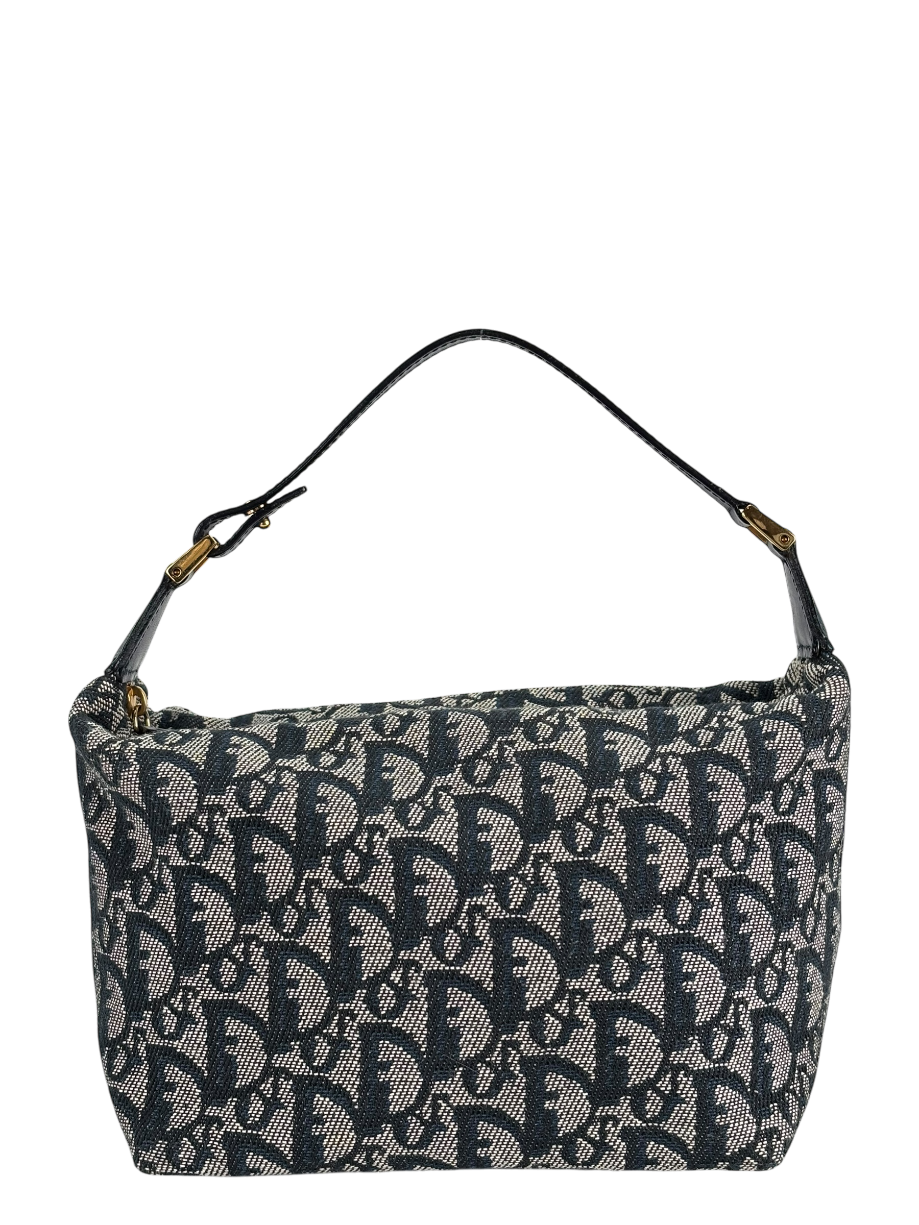 CHRISTIAN DIOR - Canvas Blue Trotter Pouch Accessory Handbag