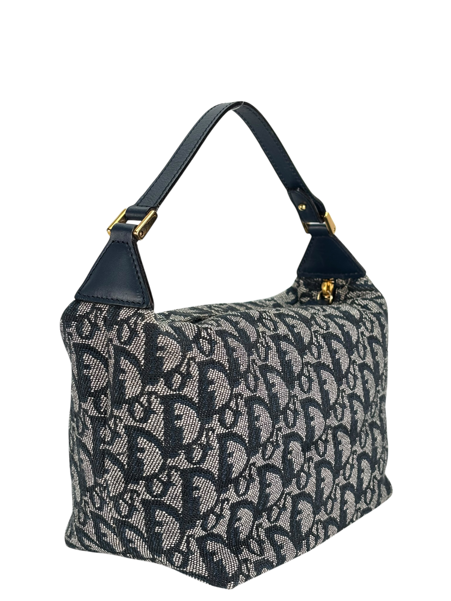 CHRISTIAN DIOR - Canvas Blue Trotter Pouch Accessory Handbag