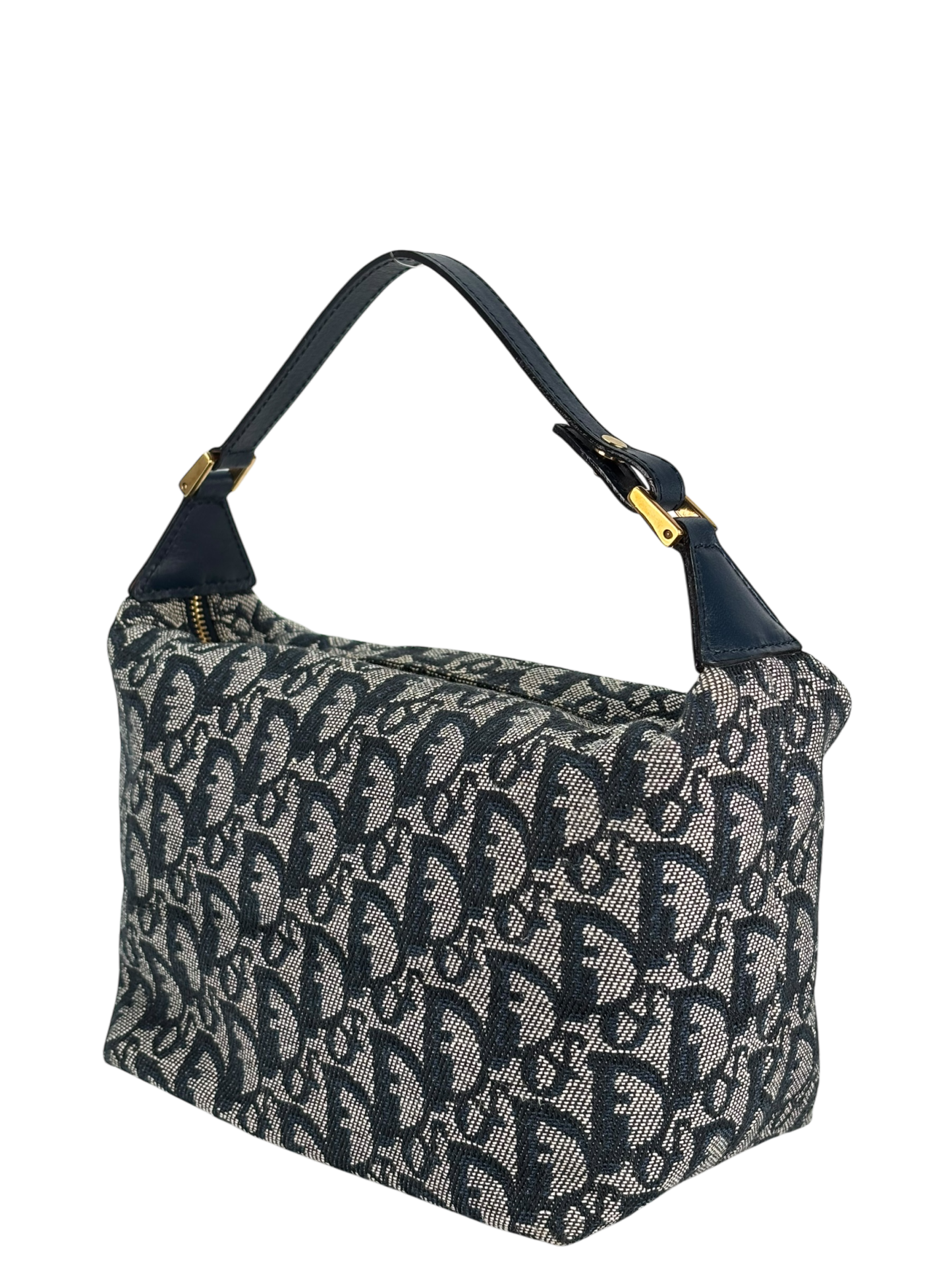 CHRISTIAN DIOR - Canvas Blue Trotter Pouch Accessory Handbag