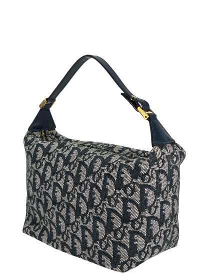 CHRISTIAN DIOR - Canvas Blue Trotter Pouch Accessory Handbag
