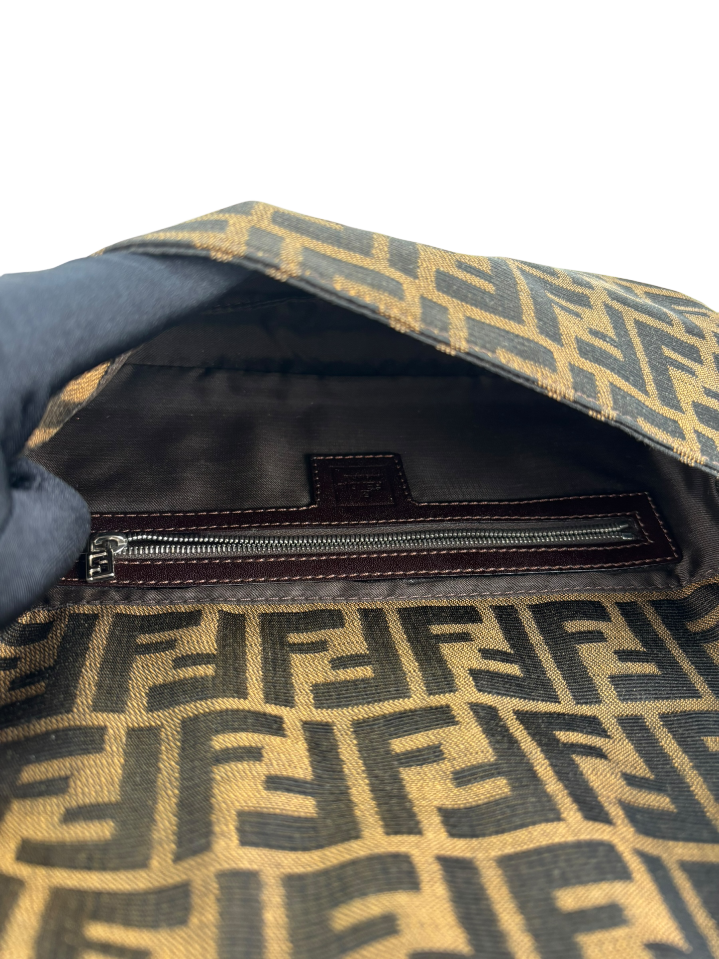FENDI - Brown Zucca Mamma Baguette Shoulder Bag