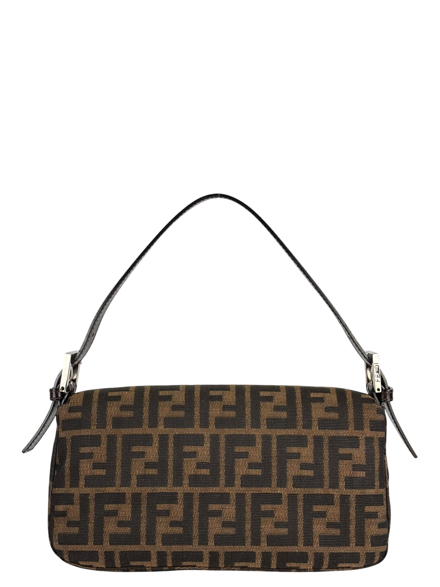 FENDI - Brown Zucca Mamma Baguette Shoulder Bag
