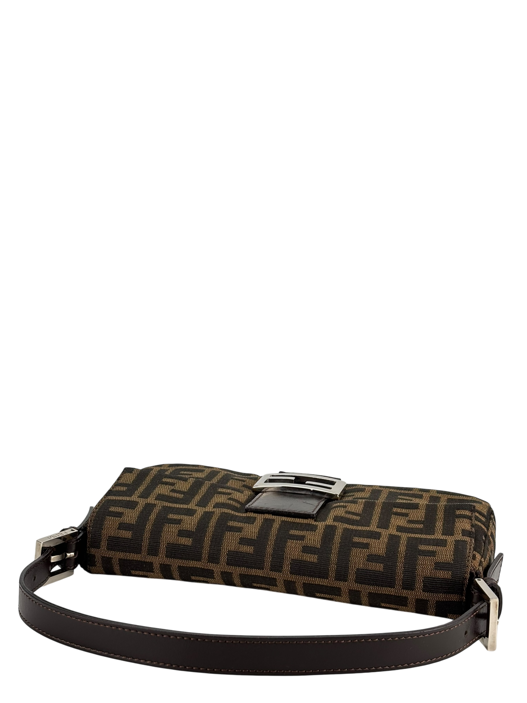 FENDI - Brown Zucca Mamma Baguette Shoulder Bag