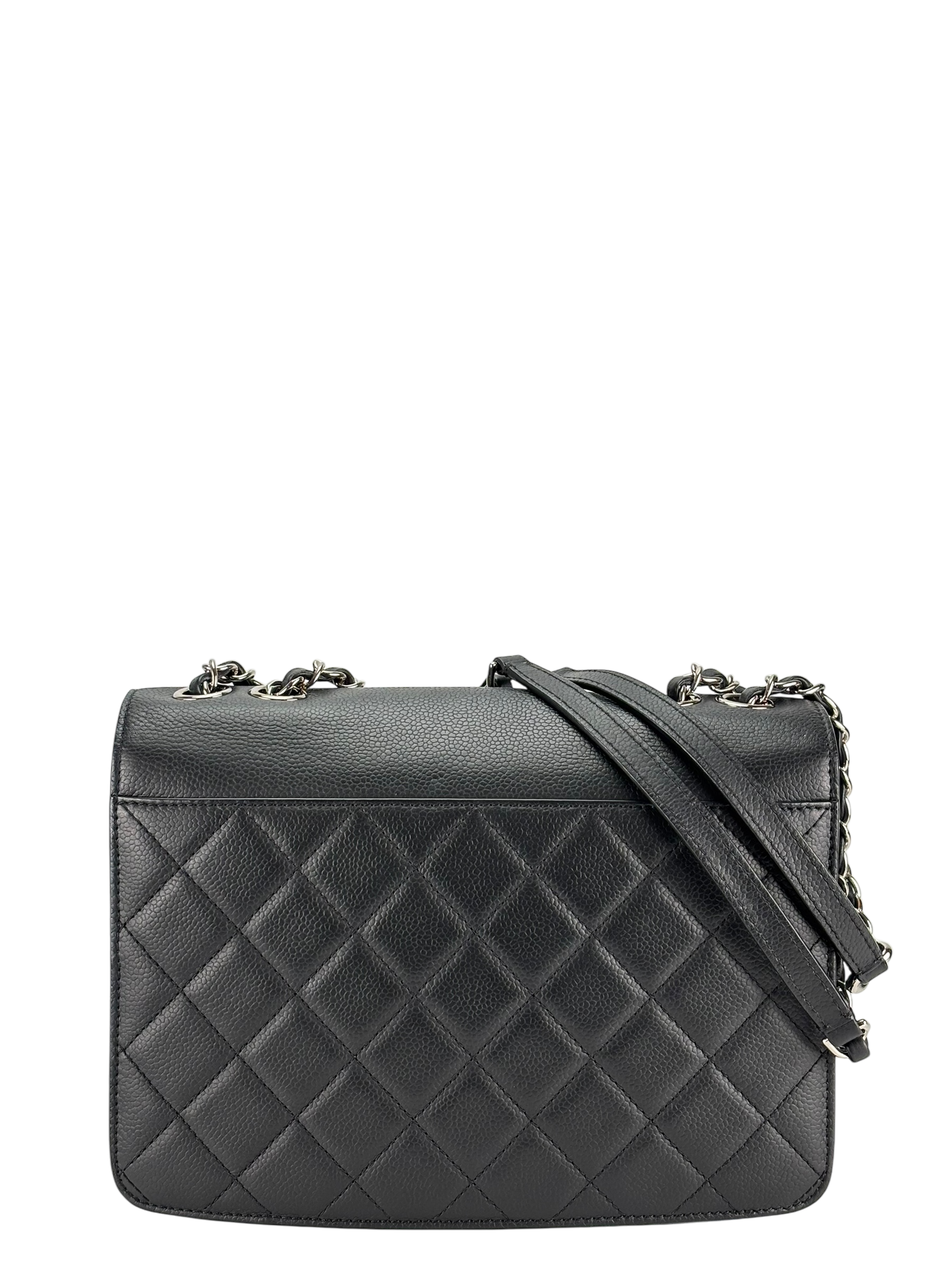 CHANEL - Caviar Black Urban Chain Companion Flap Bag