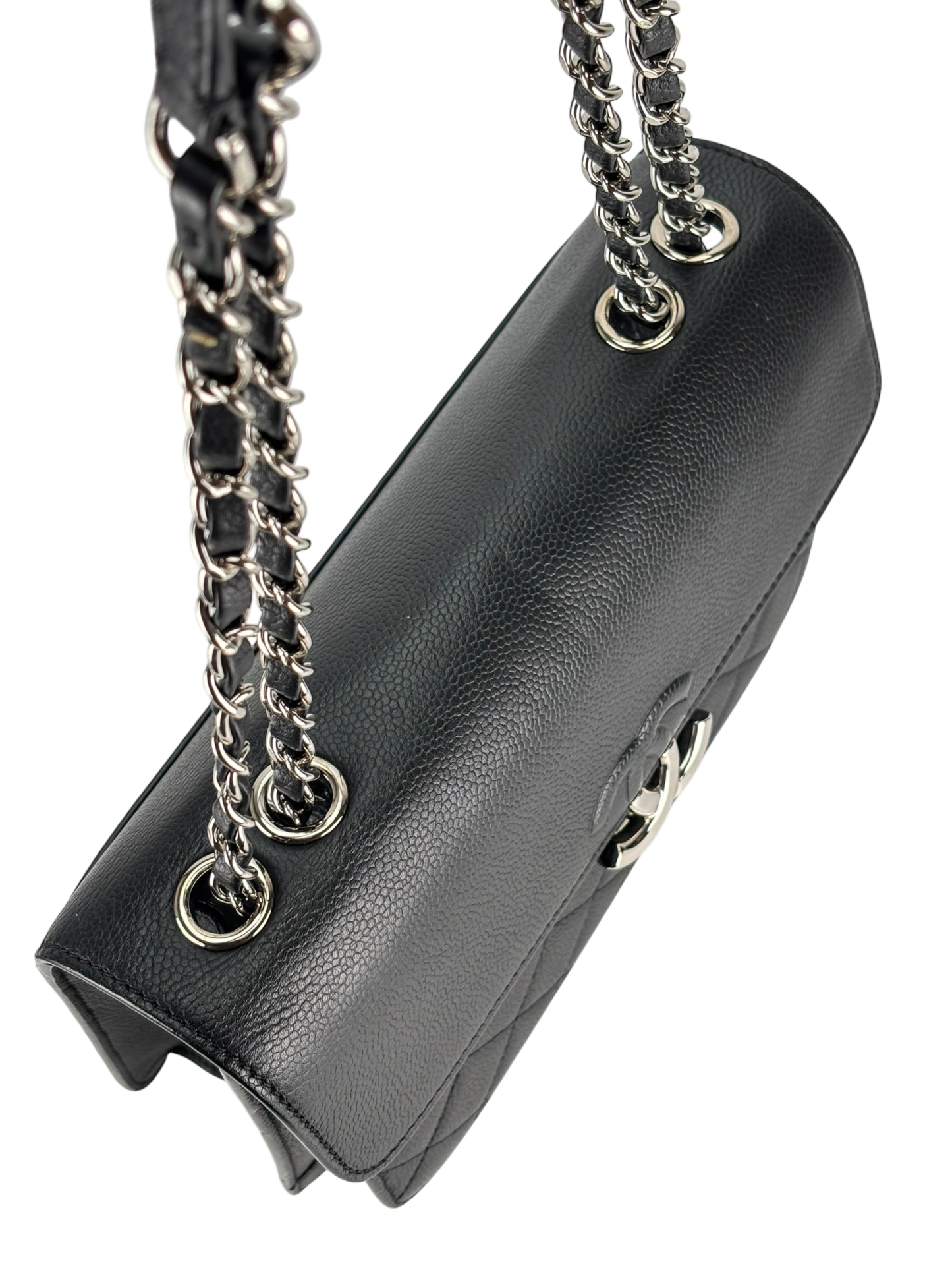 CHANEL - Caviar Black Urban Chain Companion Flap Bag