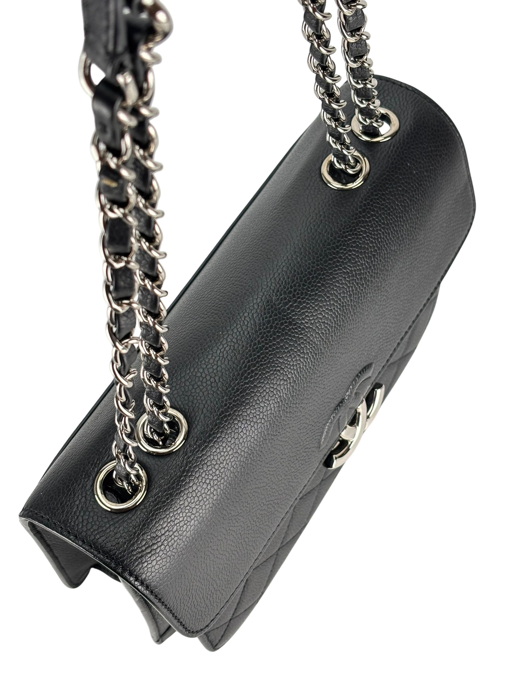 CHANEL - Caviar Black Urban Chain Companion Flap Bag