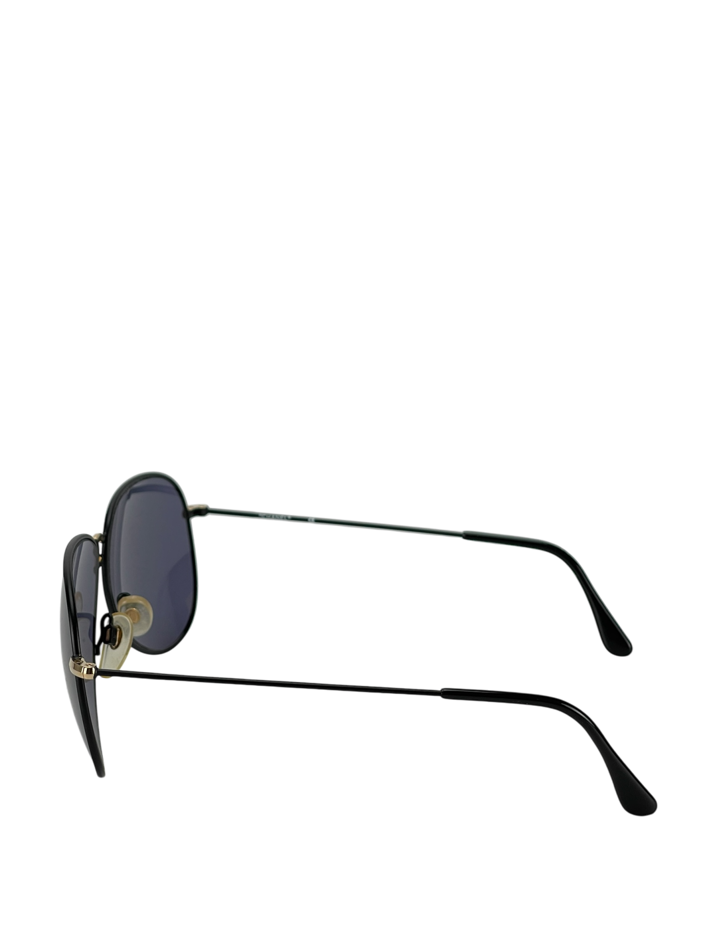 CHANEL - Blue Coco Mark Sunglasses Black Metal
