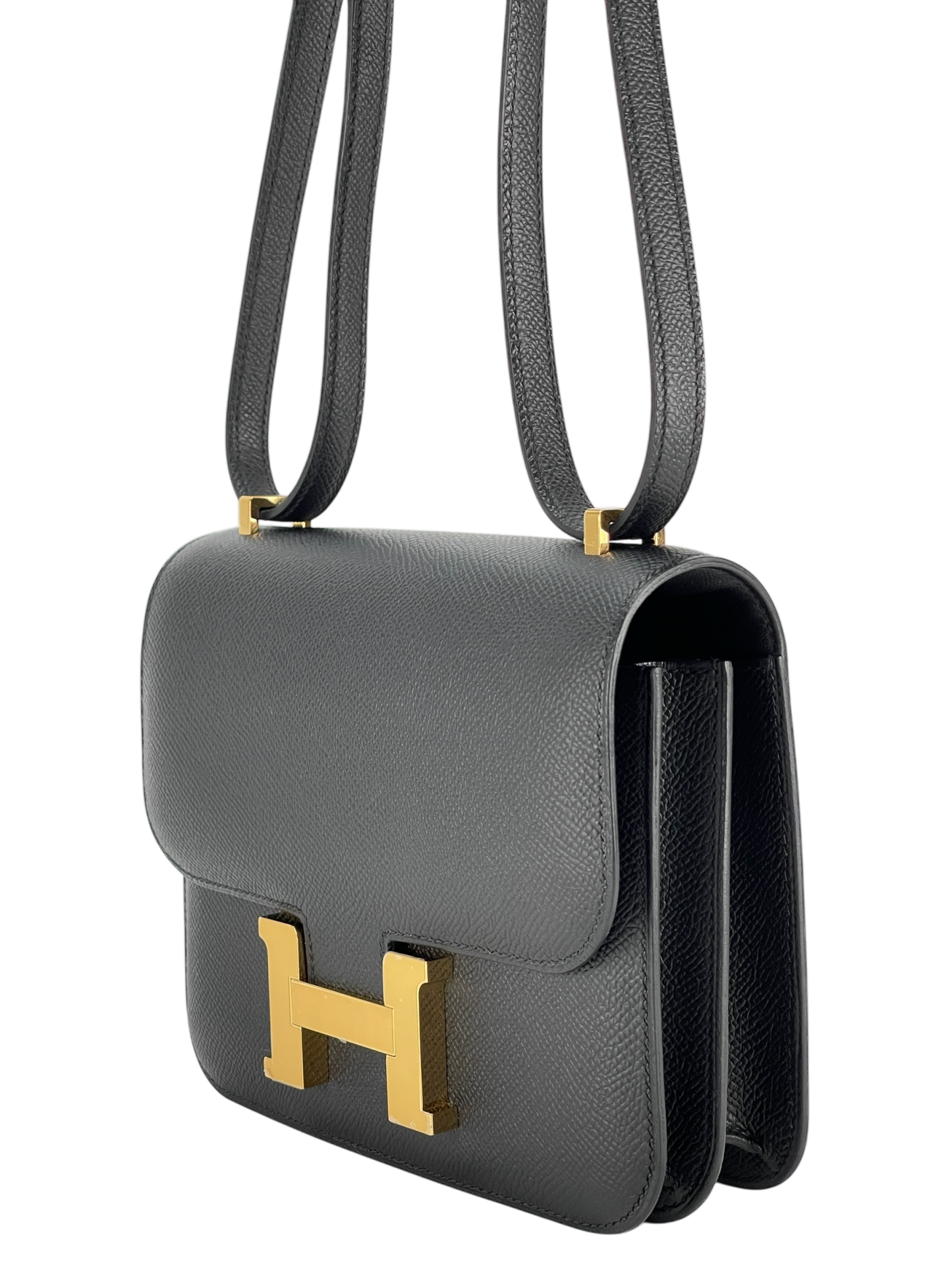 HERMES - Constance 19 Black Epsom Gold Hardware