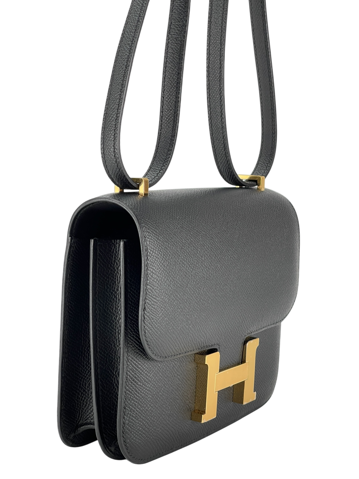 HERMES - Constance 19 Black Epsom Gold Hardware