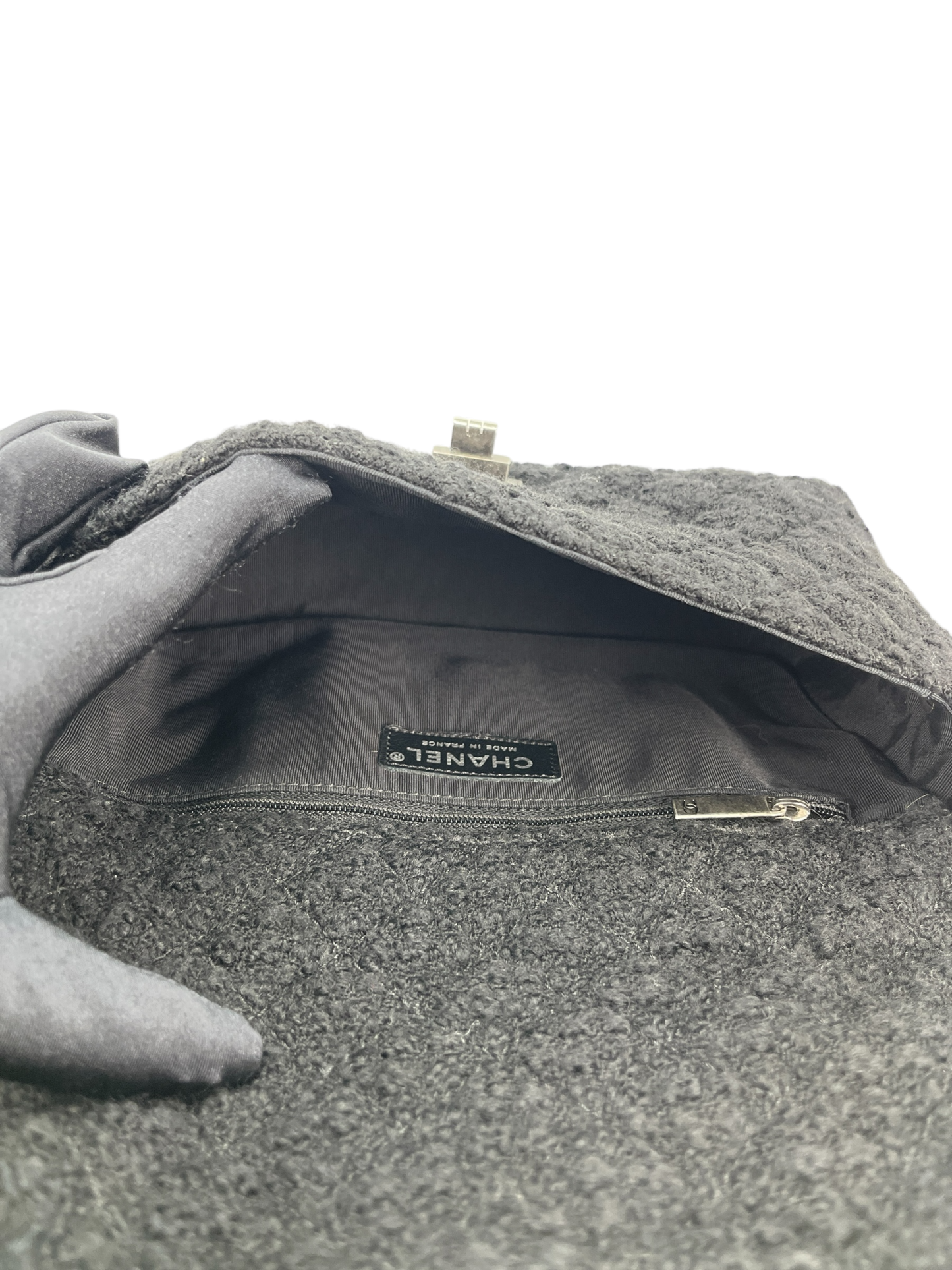 CHANEL - Tweed Mademoiselle Lock Shoulder Bag
