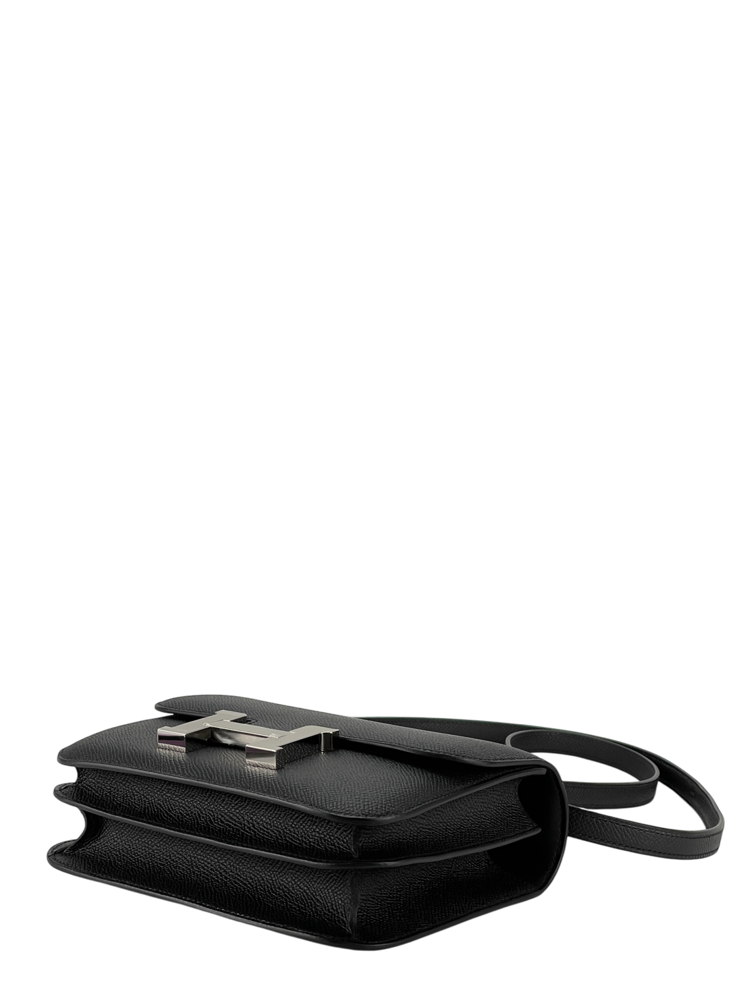 HERMES - Constance Mini 19 Noir89 Epsom Palladium Hardware