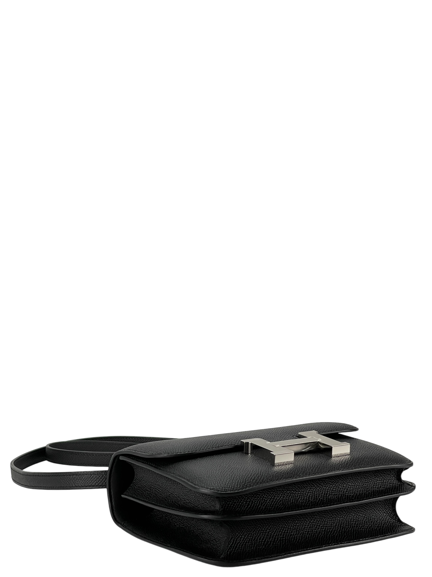 HERMES - Constance Mini 19 Noir89 Epsom Palladium Hardware