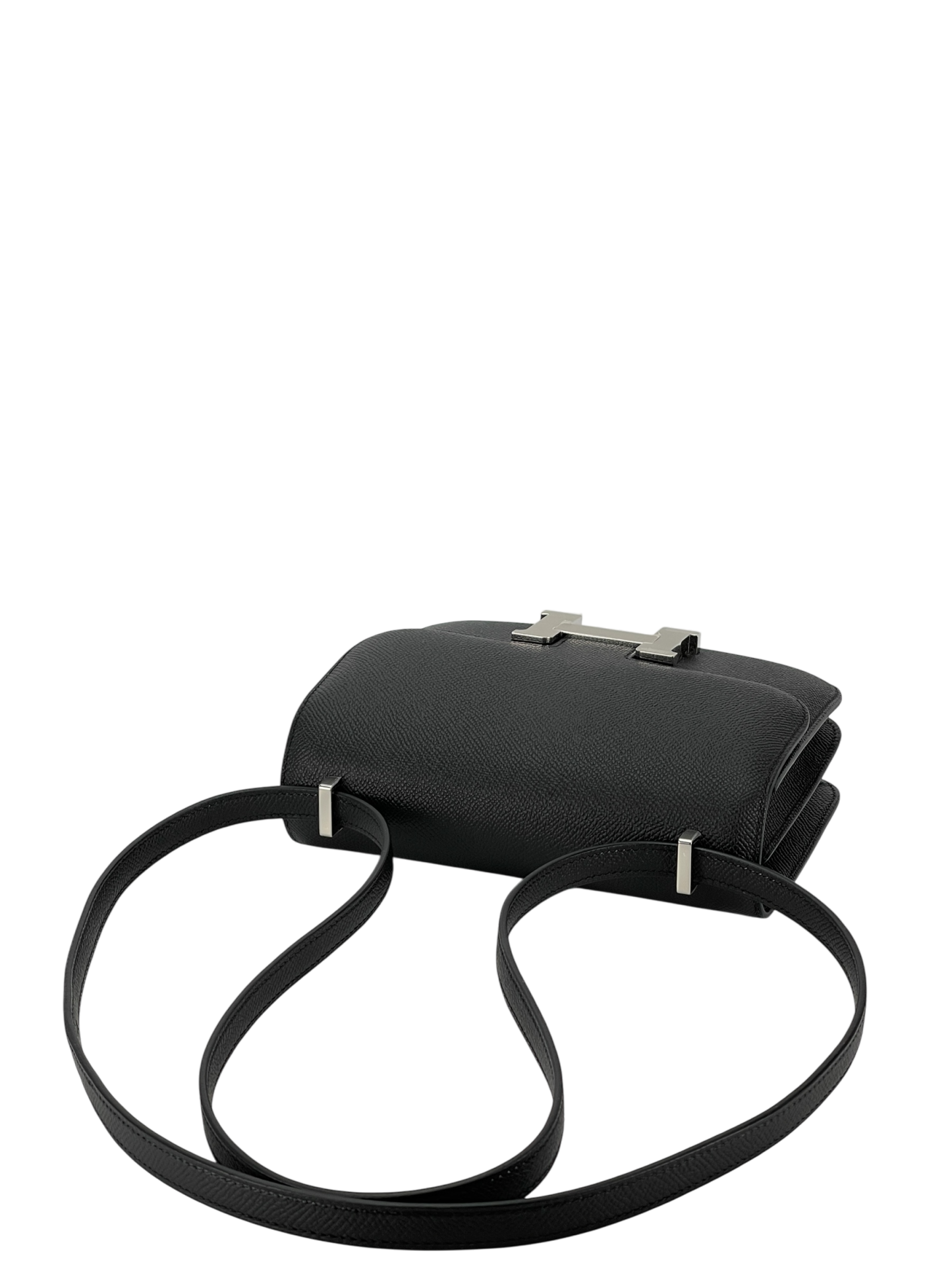 HERMES - Constance Mini 19 Noir89 Epsom Palladium Hardware