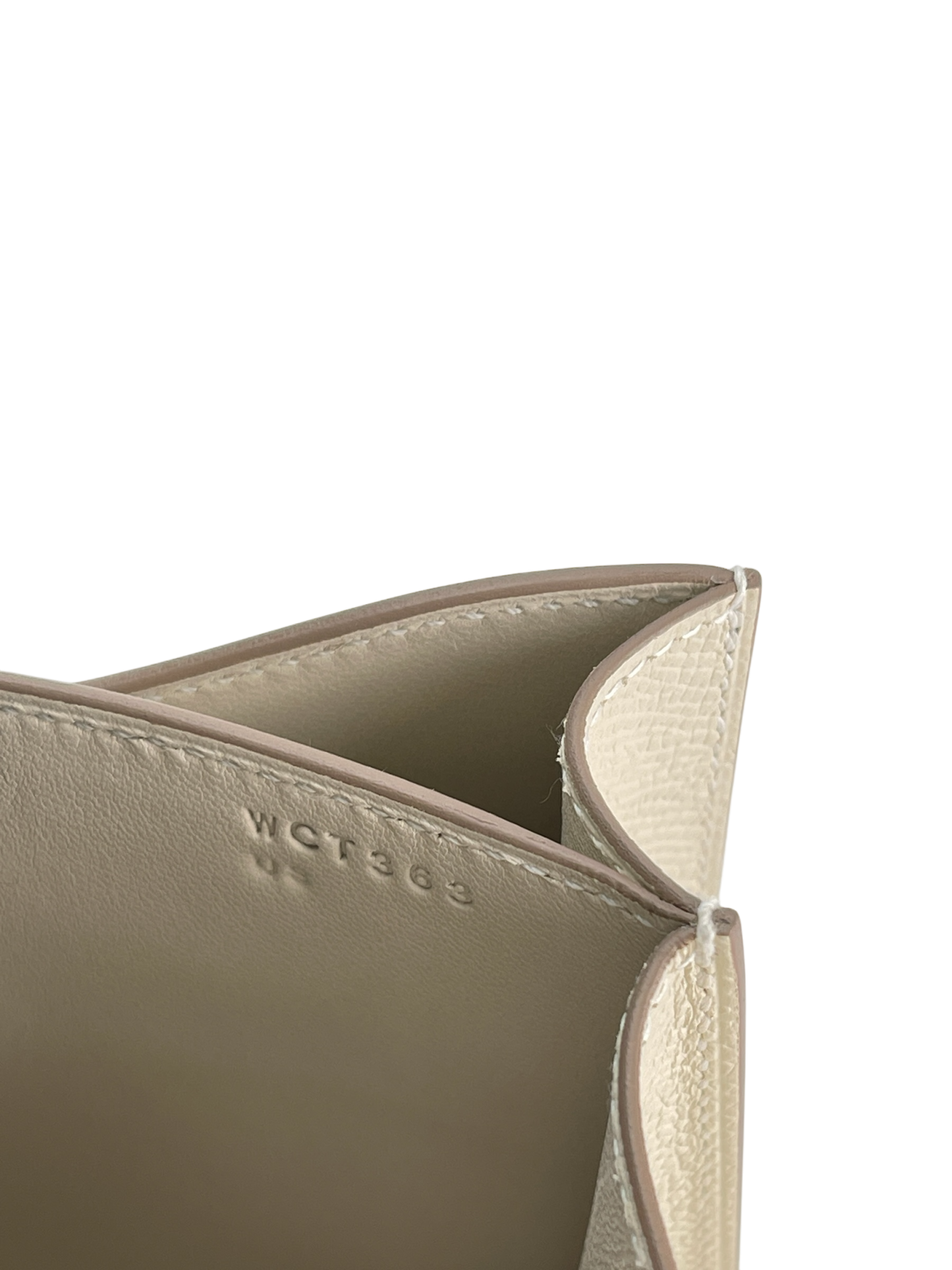 HERMES - Constance Mini 19 Craie Epsom Permabrass Gold Hardware