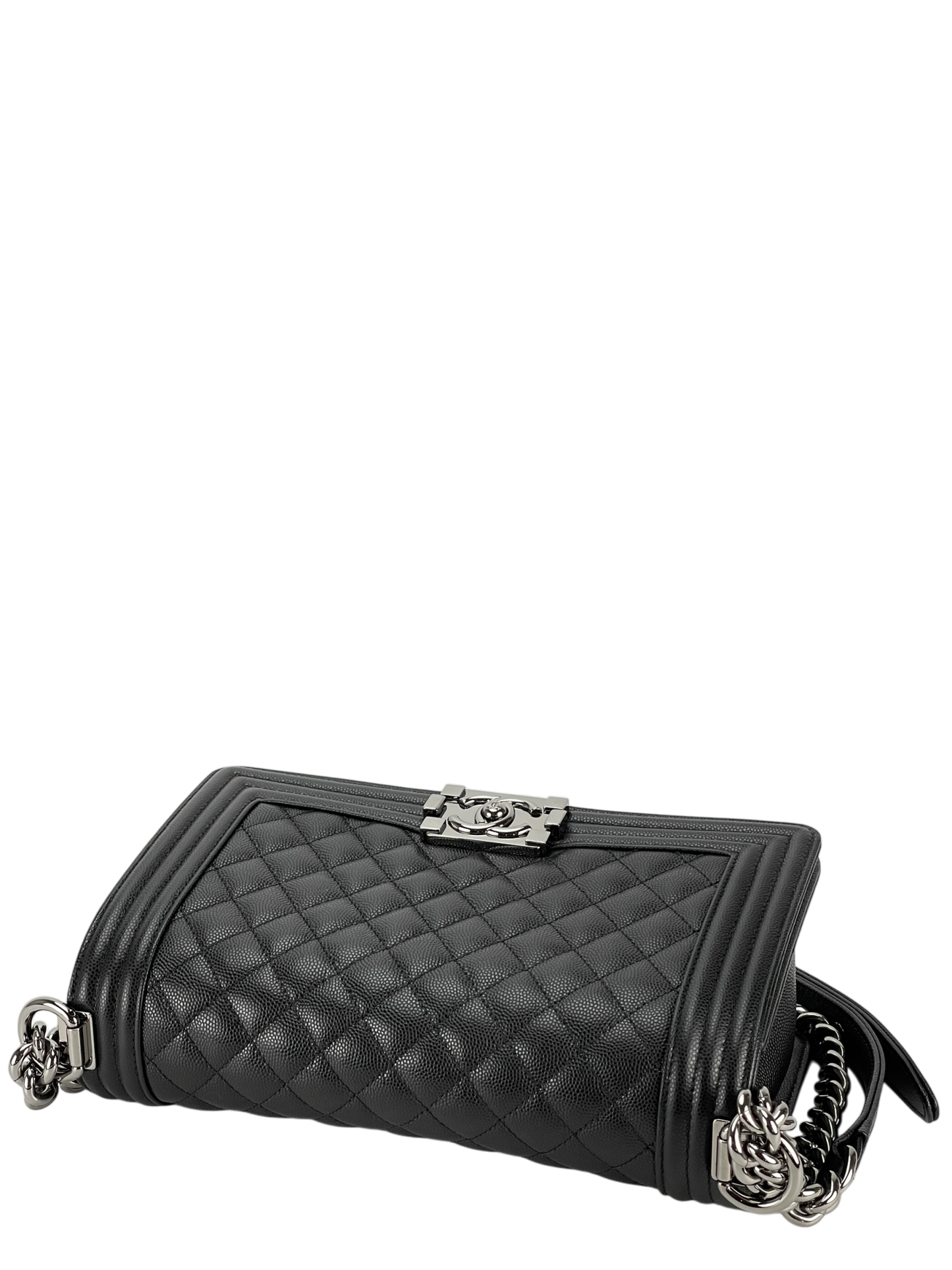 CHANEL - Medium Boy Flap Bag Black Caviar