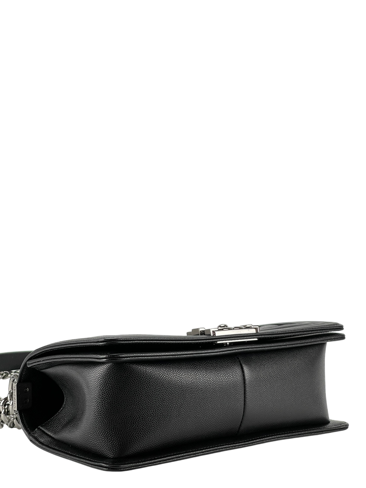 CHANEL - Medium Boy Flap Bag Black Caviar